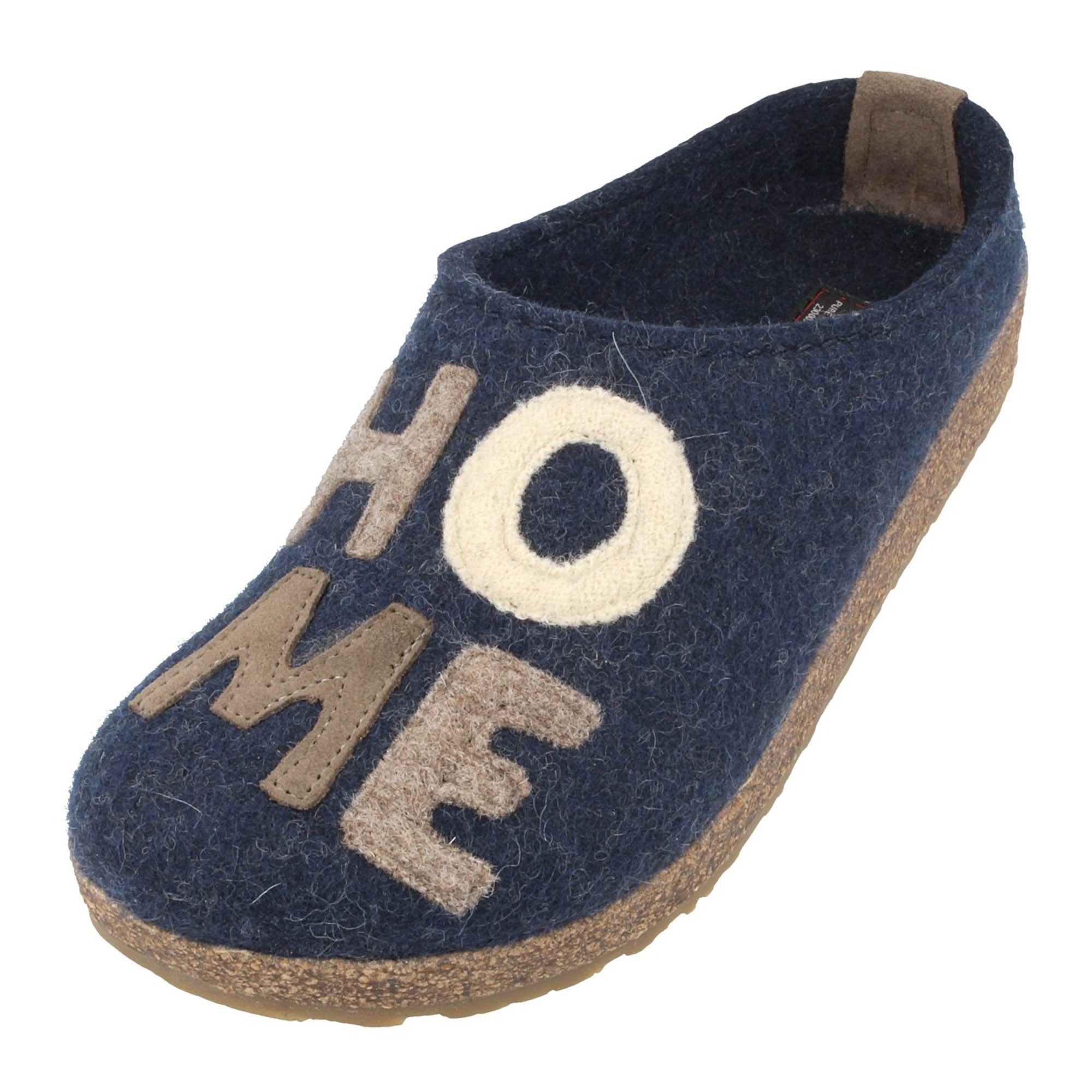 Haflinger Grizzly Home Filzclog aus reinem Wollfilz Unisex Hausschuh