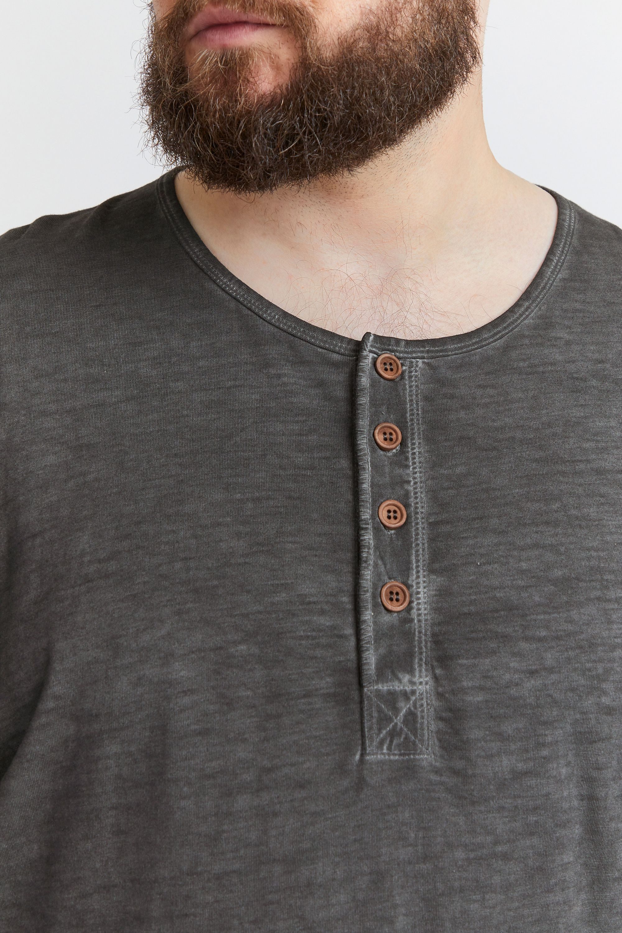 !Solid Longsleeve SDTimur Big & Tall Modisches Oberteil in großen Größen