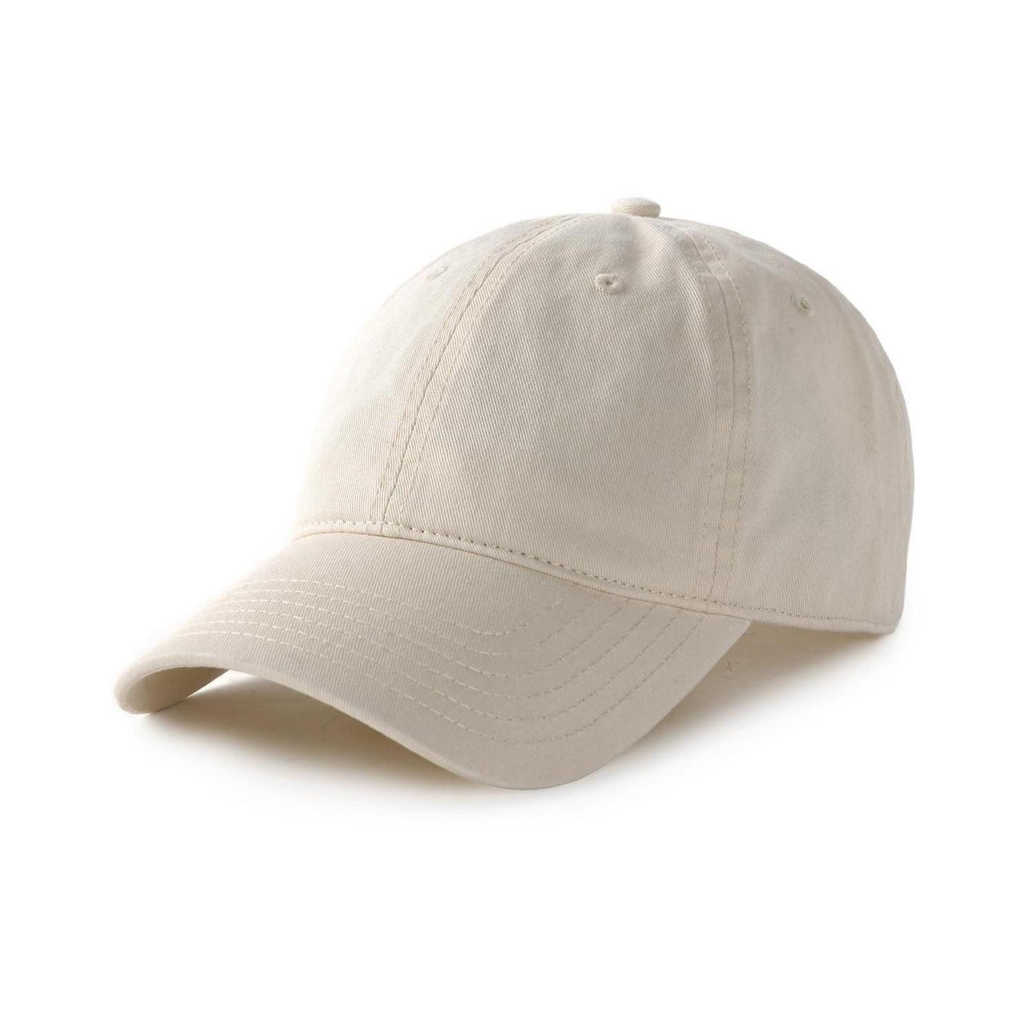 LuxusKollektion Baseball Cap Basecap Unisex Herren Damen Baumwolle Verstellbar Beige L