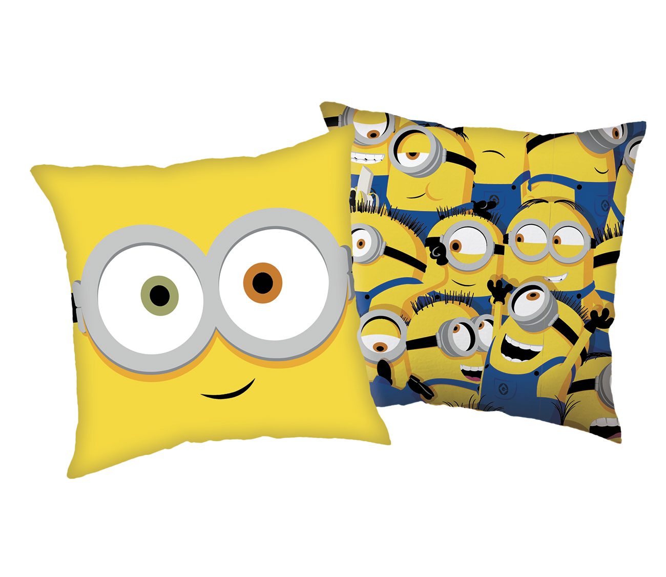 Jerry Fabrics Dekokissen Minions Watch me Dekokissen Kissen 40x40 cm Bob Gelb