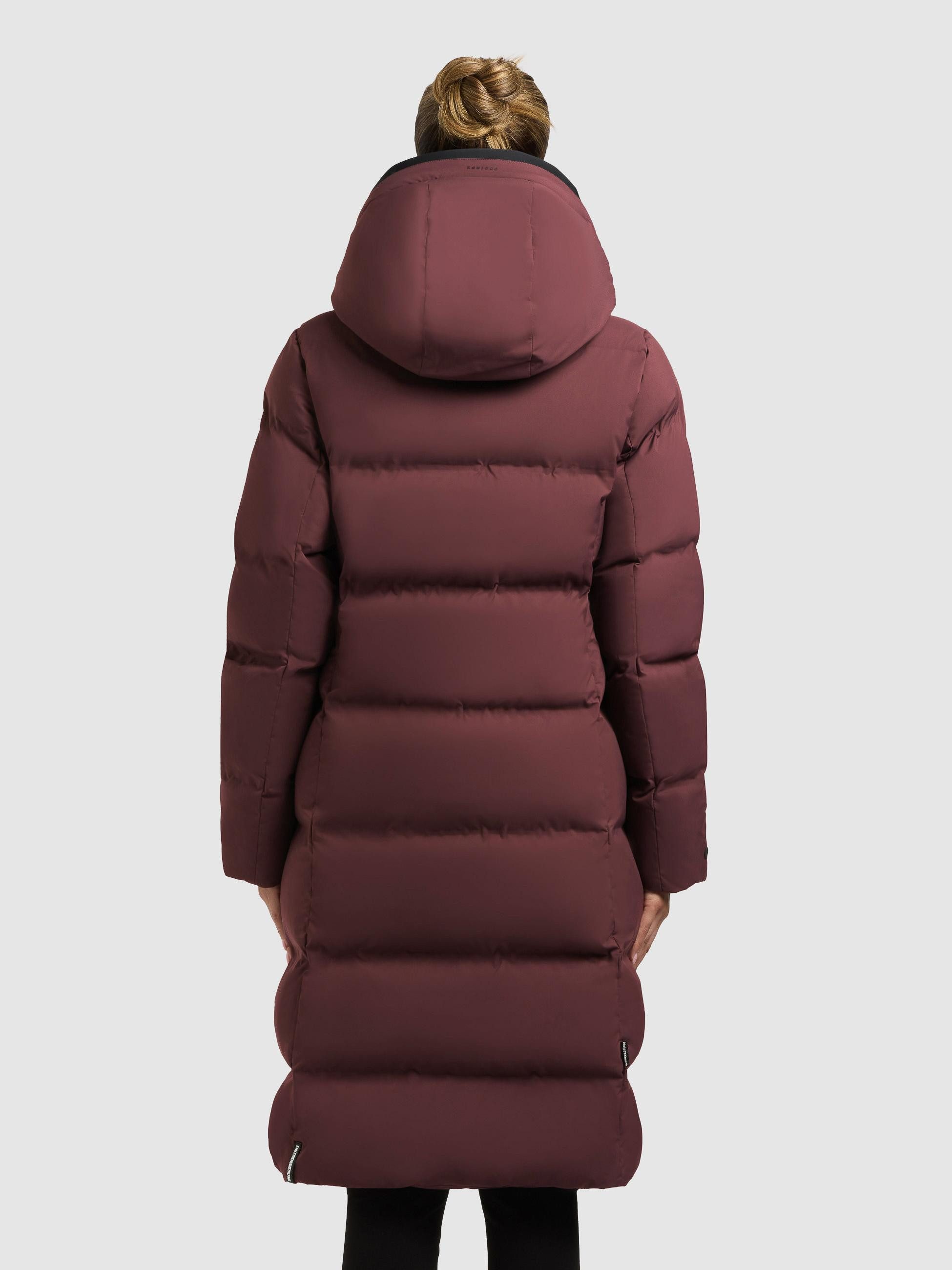 khujo Steppmantel Finnie3 Warmer Damen Wintermantel mit großer Kapuze