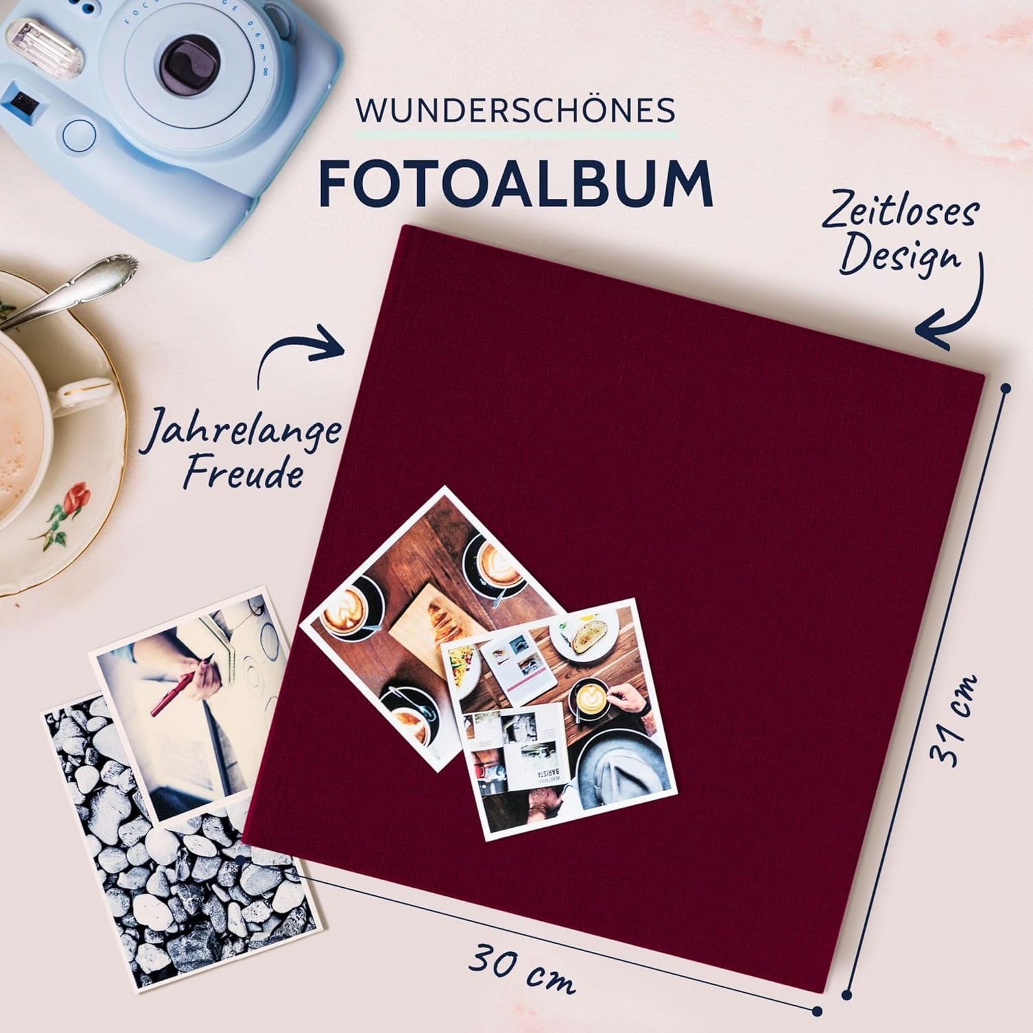Goldbuch Fotoalbum GOLDBUCH Fotoalbum Summertime 100 weiße Seiten mit Trennblättern 30x31
