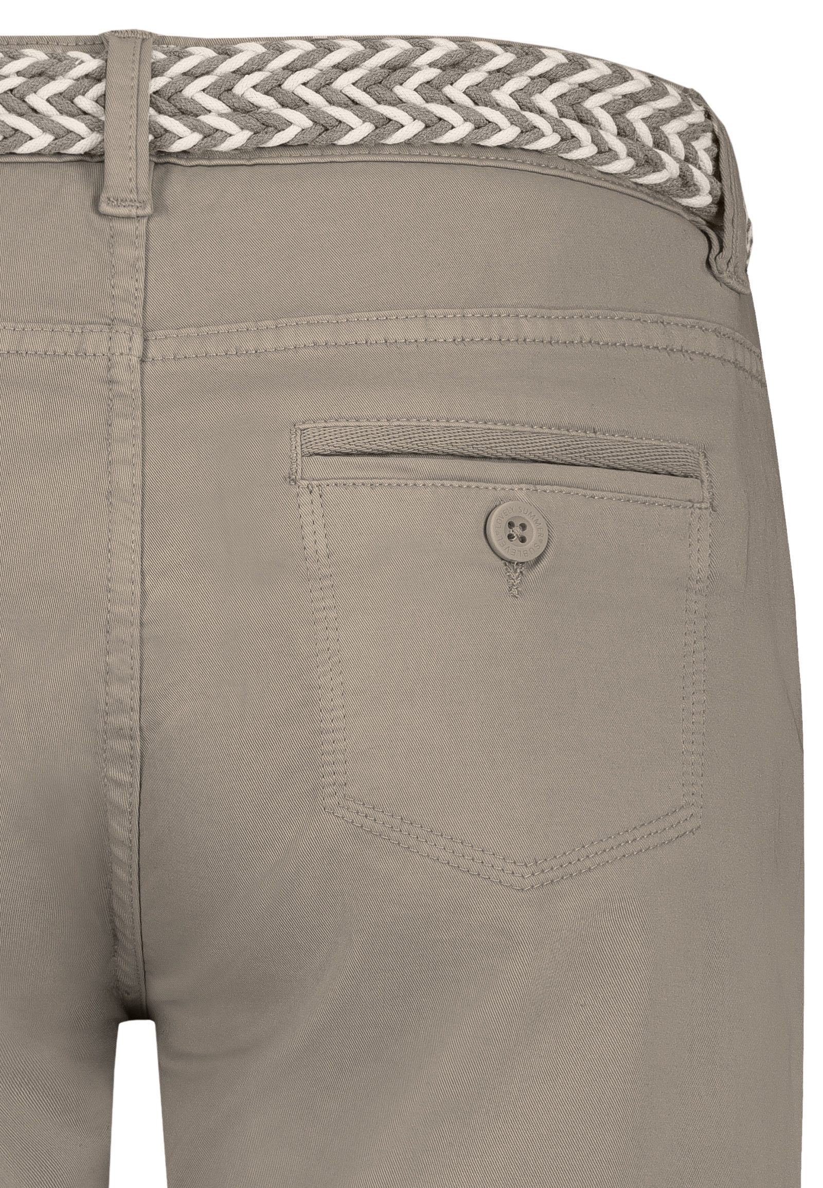 SUBLEVEL Bermudas Damen Short Bermuda kurze Hose Sommer Chino Stoff Hose mit Gürtel – Bild 4 von 5