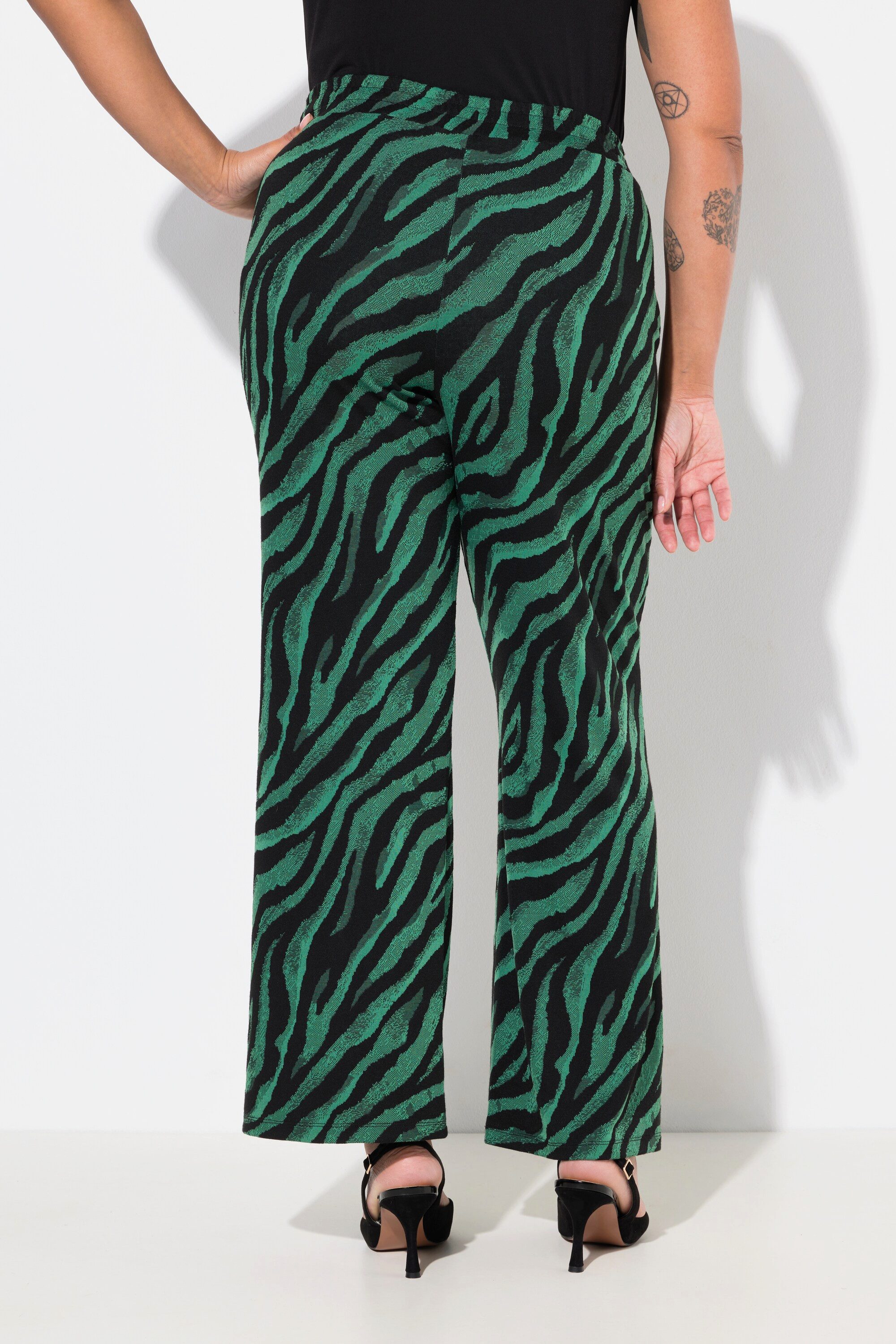 MIAMODA Schlupfhose Hose Color Zebramuster Elastikbund.