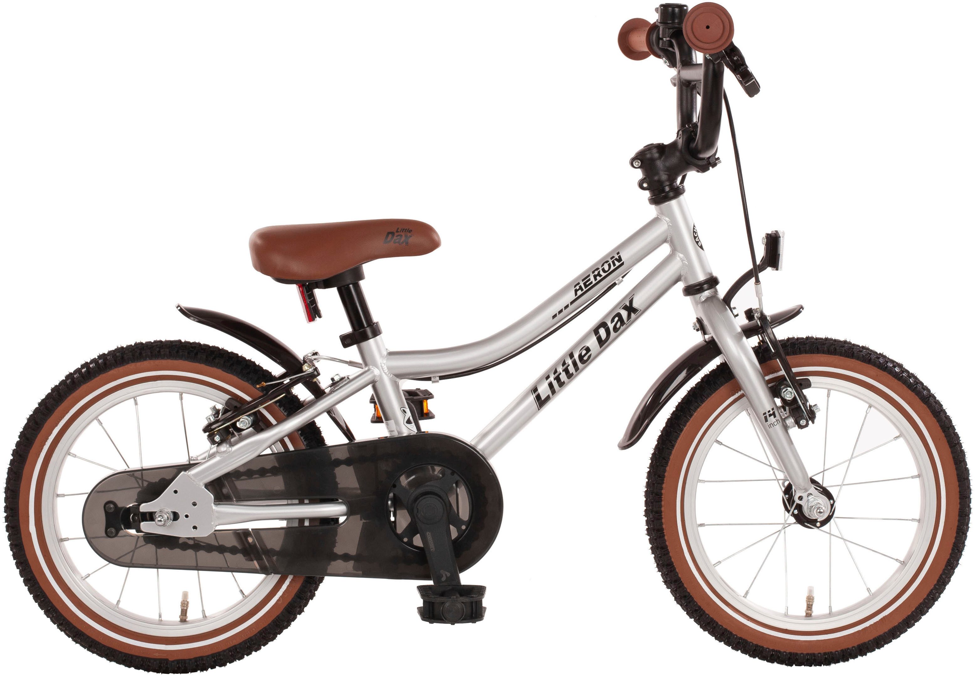 Bachtenkirch Kinderfahrrad 16" Little-Dax "AERON", silberfarben, 1 Gang, ohne Schaltung