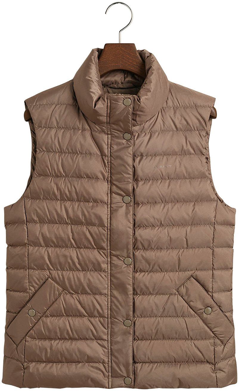 brown auf Gant Steppweste Brust der DOWN mit VEST LIGHT desert Logodruck