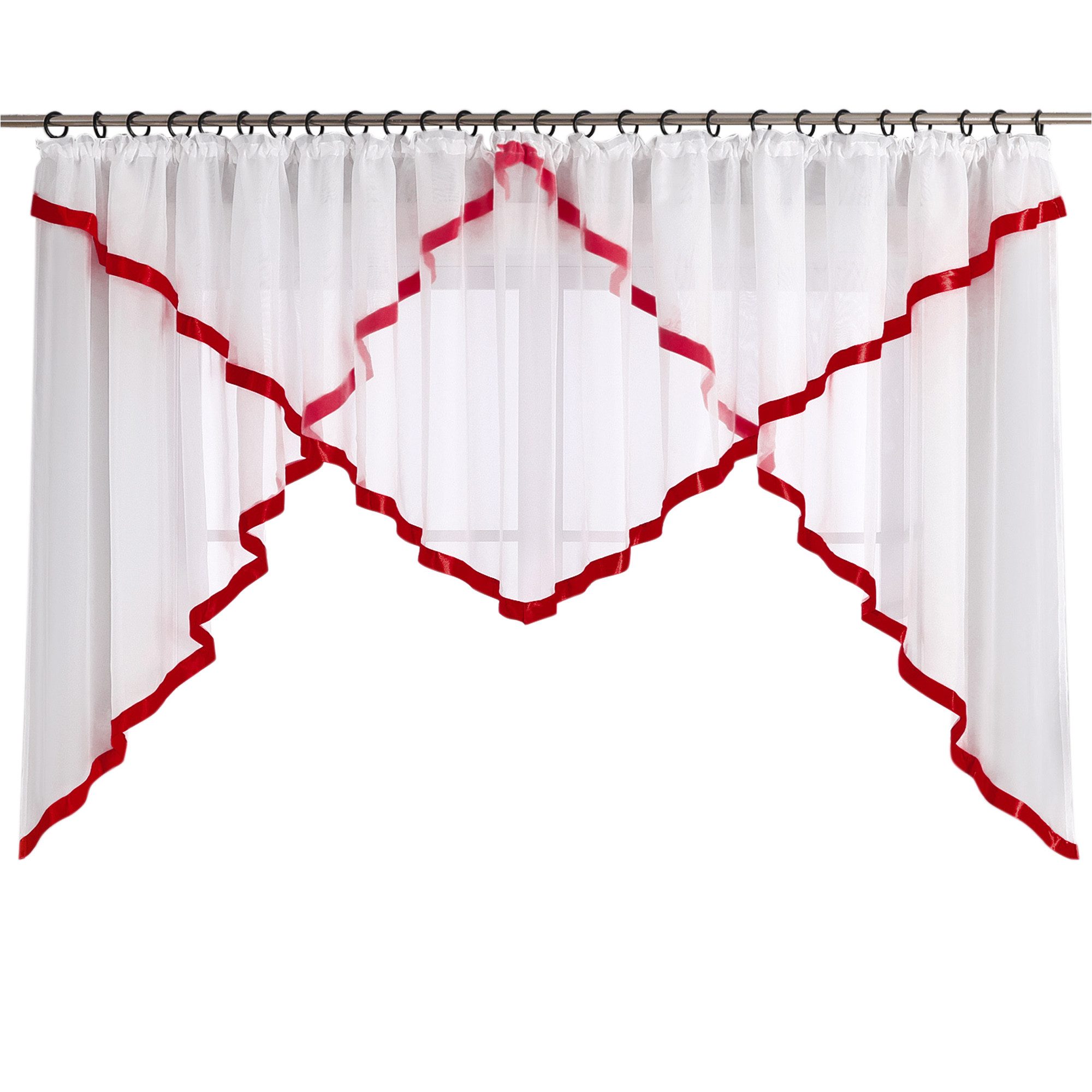 Joyswahl Scheibengardine Claudia (1 St), Kräuselband, transparent, Voile mi günstig online kaufen