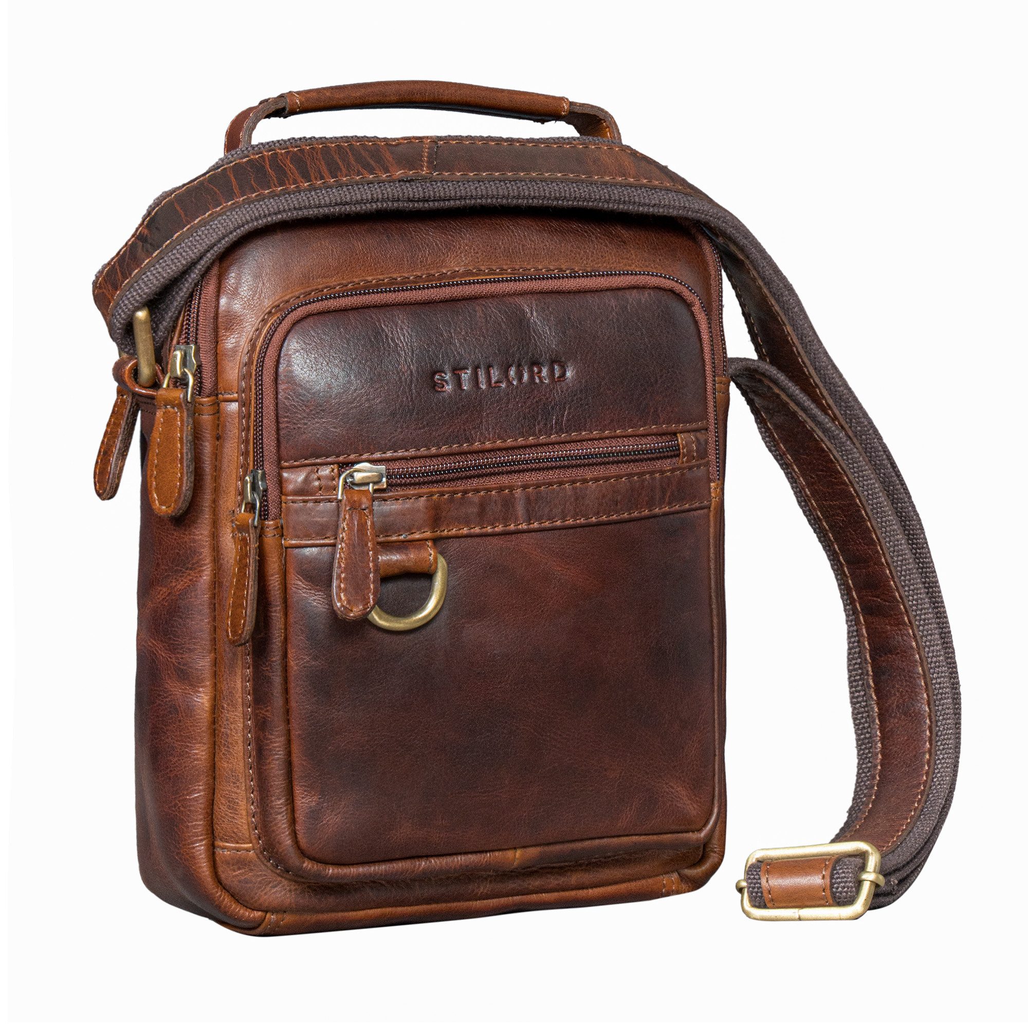 STILORD Schultertasche "Lima" Umhängetasche Herren Klein Leder Tragegriff T günstig online kaufen