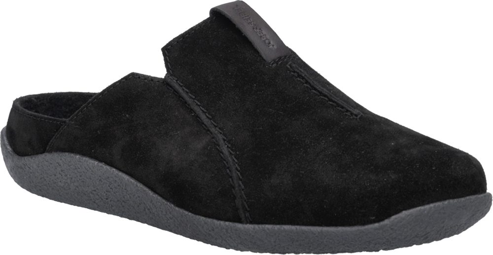 Josef Seibel Vince 02 Hausschuh Schlupfschuh mit Kontrastbesatz und Logoprägung, H-Weite