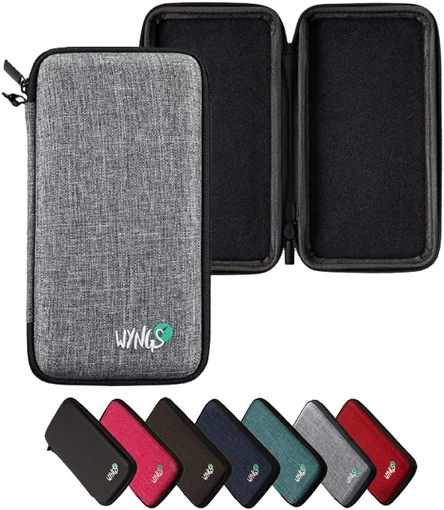 Sharp Taschenrechner Sharp EL-531TH Violett inkl. WYNGS Schutztasche Hellgrau