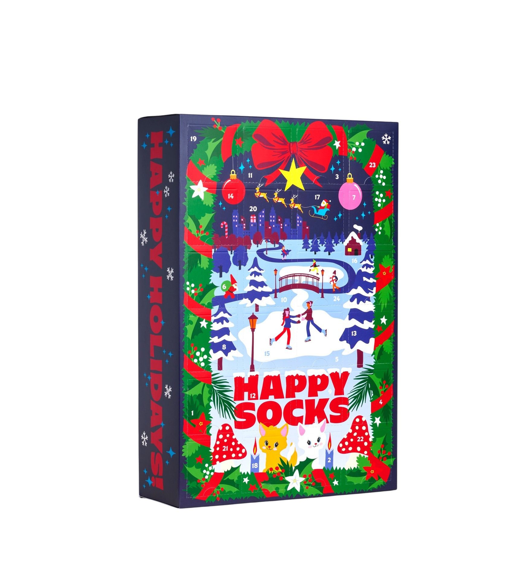 Happy Socks Socken Tagessocke Crew Weihnachtsspecial #5 - Adventskalender 2025 mit
