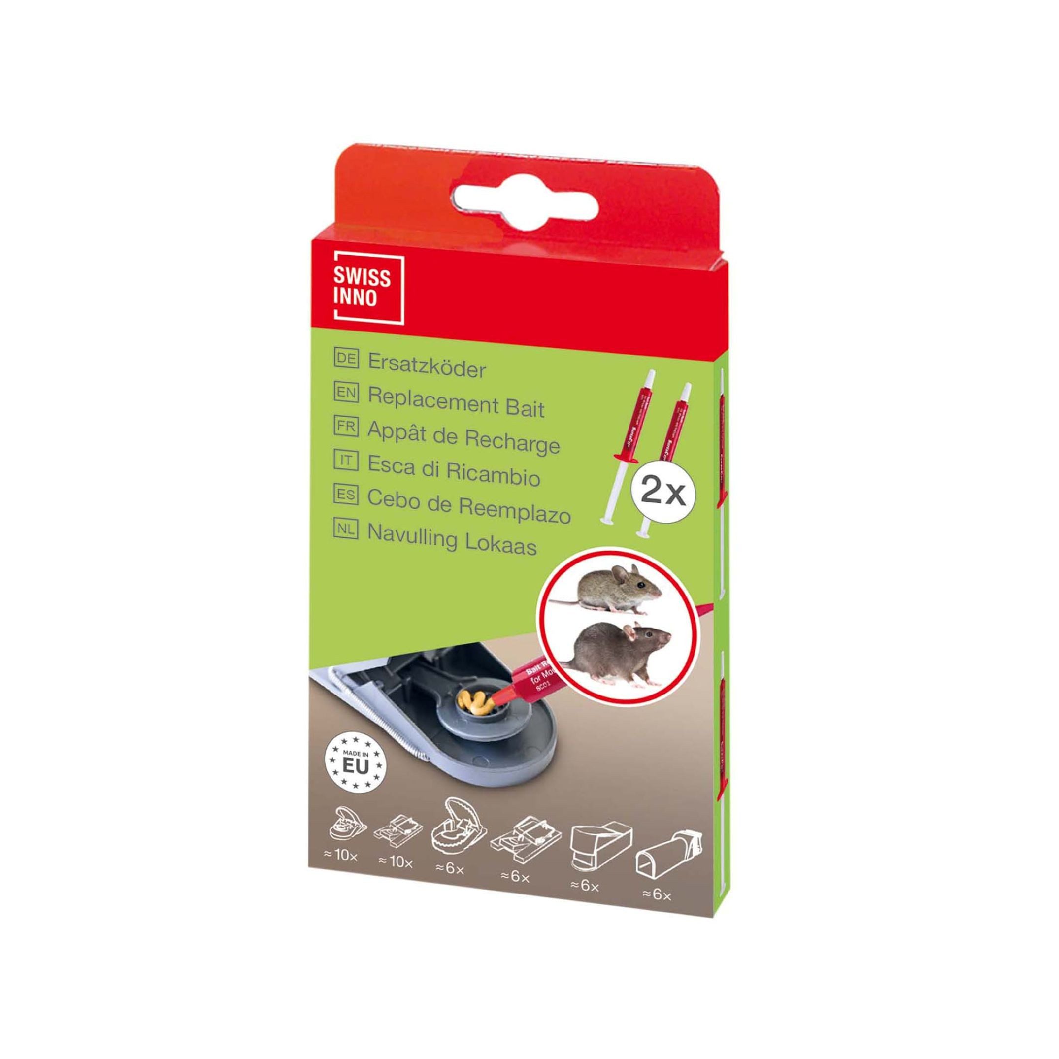 Swissinno Tierfallen-Köder Swissinno Ersatzköder für SuperCat Pro 2 x Spritzen je 3g - 79978