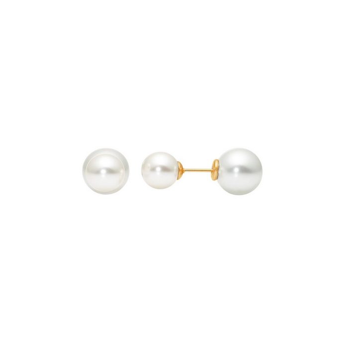 Heideman Paar Ohrstecker double goldfarbend (Ohrringe inkl. Geschenkverpackung) mit Perle