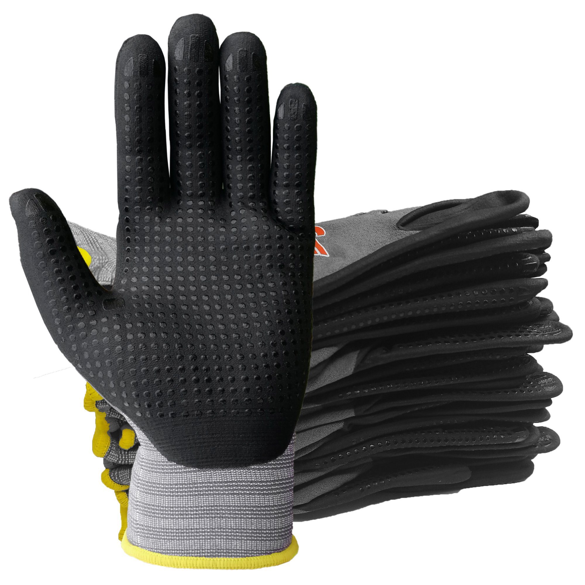 GUARD 5 Arbeitshandschuhe Montagehandschuhe mit Noppen (Art. 11580GN) (3-St günstig online kaufen