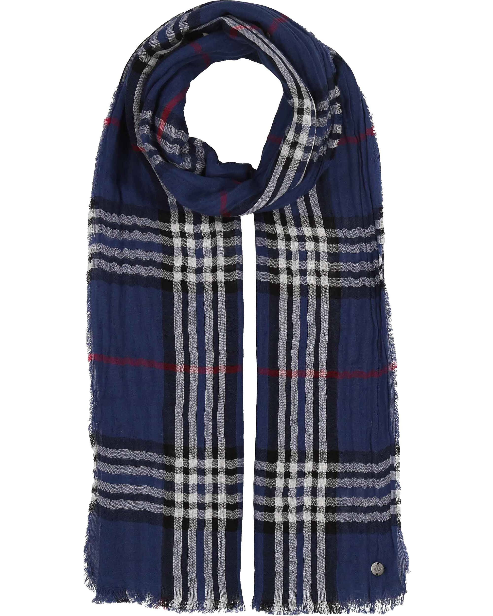 Fraas Modeschal Leichter Schal mit FRAAS Plaid Karo in Krepp-Optik, (keine)