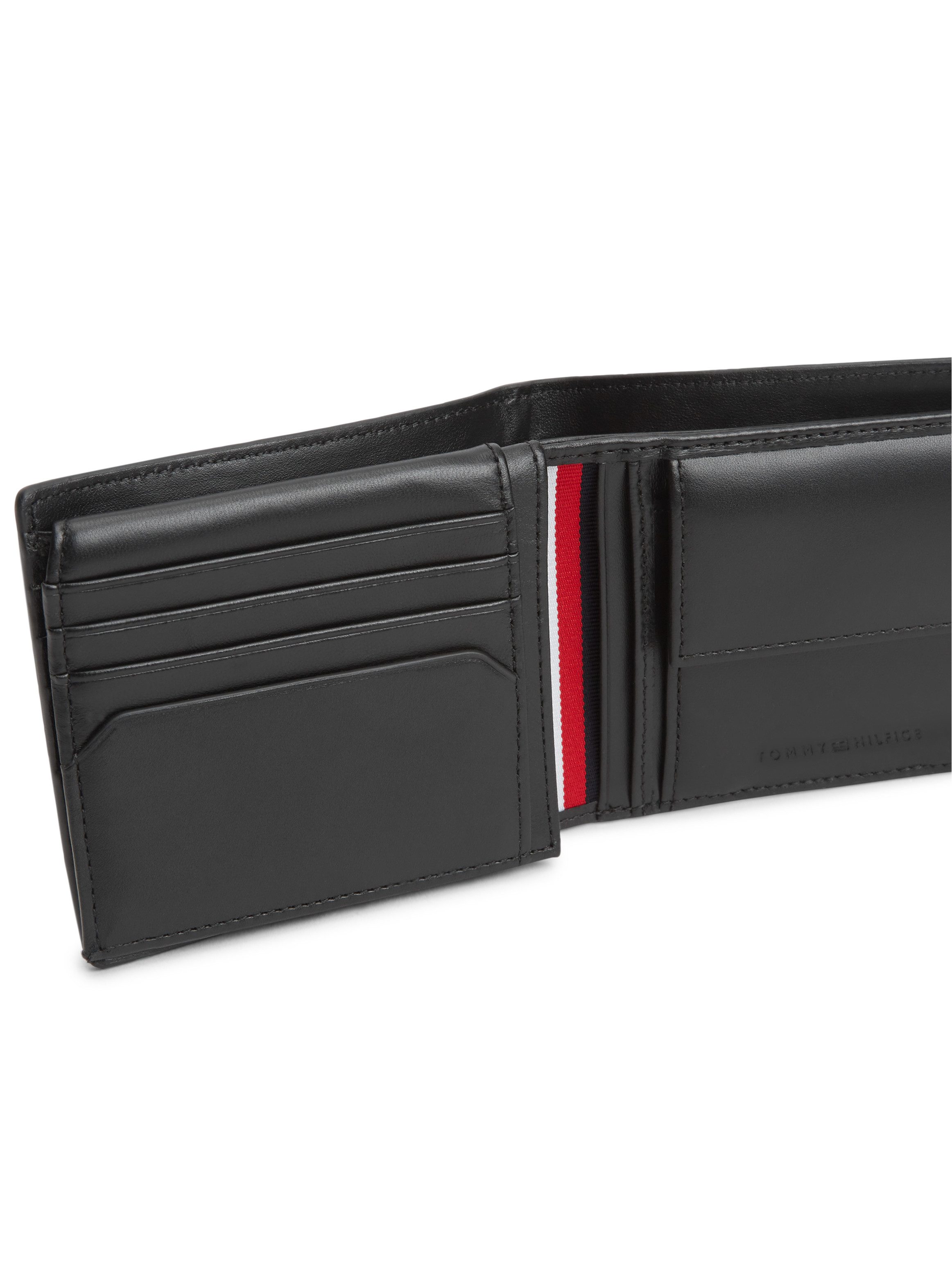 Tommy Hilfiger Geldbörse TH CENTRAL CC FLAP AND COIN, Unisex Portmonnaie, Geldbeutel mit Kontraststreifen innen – Bild 3 von 4