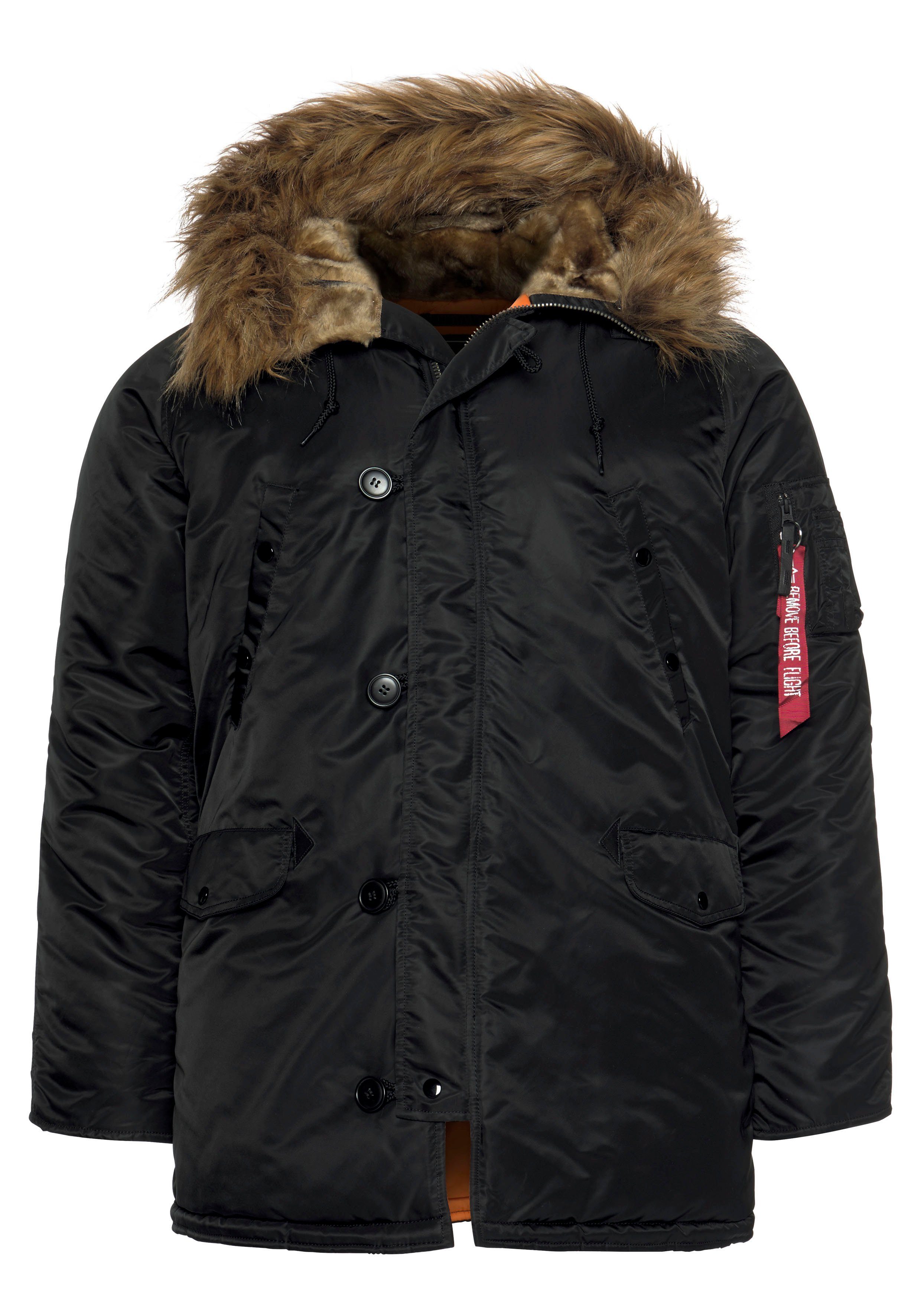 Alpha Industries Parka N3B VF 59 mit abnehmbarem Kunstfellkragen – Bild 5 von 5