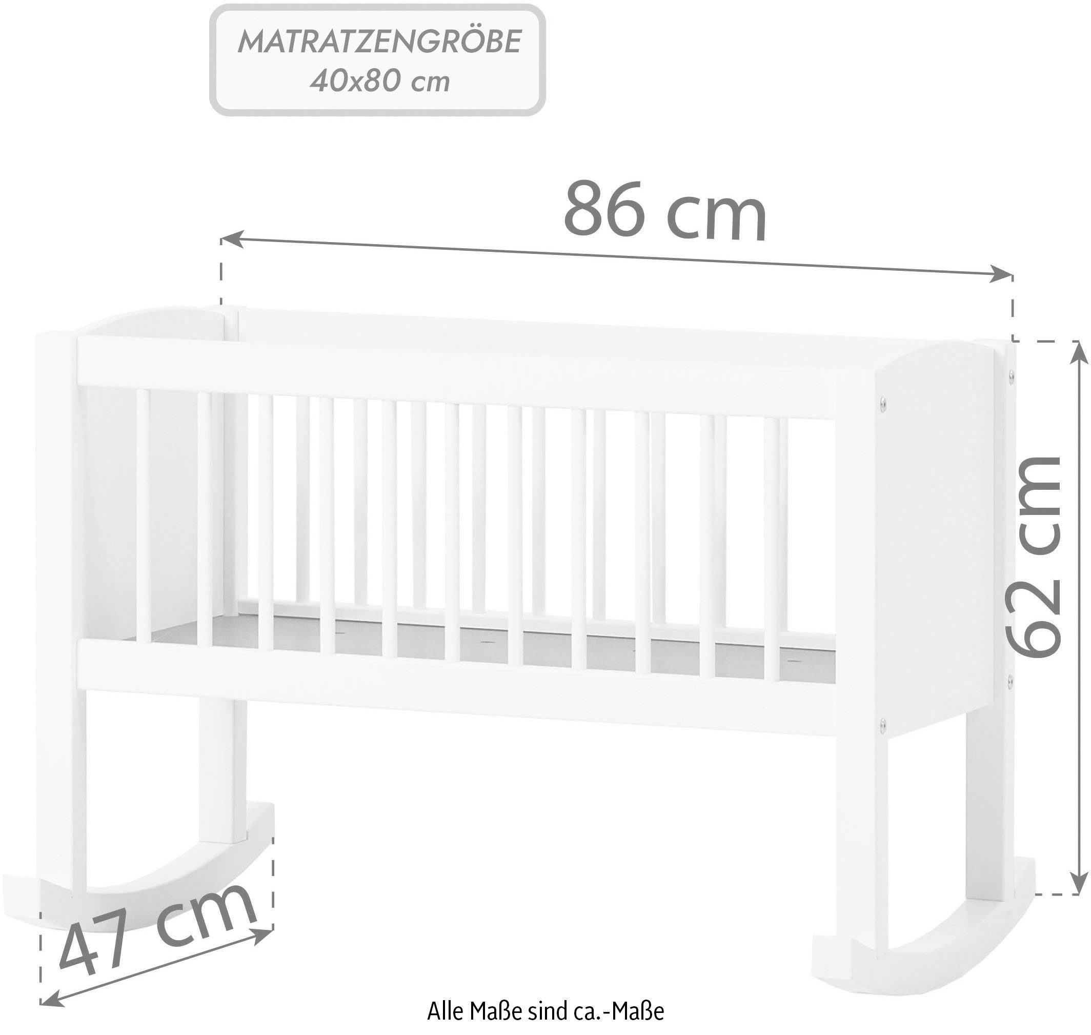 mit Matratze Zubehör & wahlweise umbaubar Stubenbett, Matratze zu Sitzbank, mit Hoppekids Nest ohne weiß/rosa