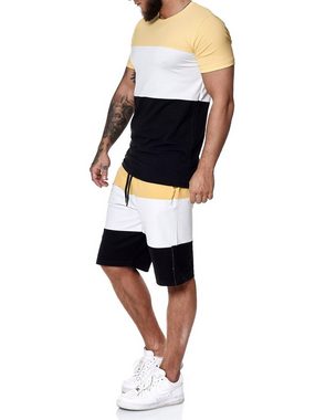 OneRedox Jogginganzug 1465C (Shortanzug Trainingsanzug Streetwear, 2-tlg., im modischem Design), Fitness Freizeit Casual