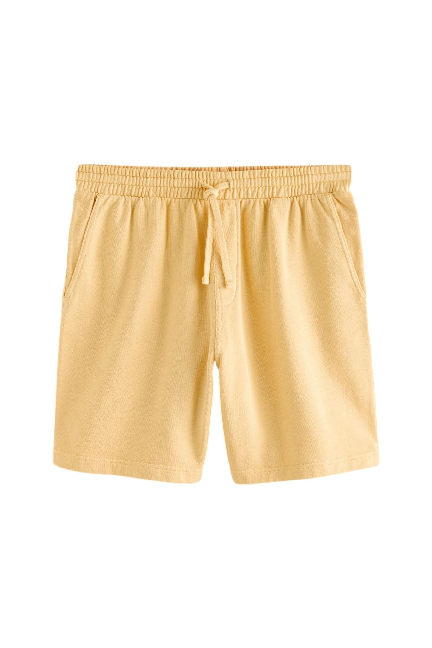 Sweatshorts Stückgefärbte Jersey-Shorts