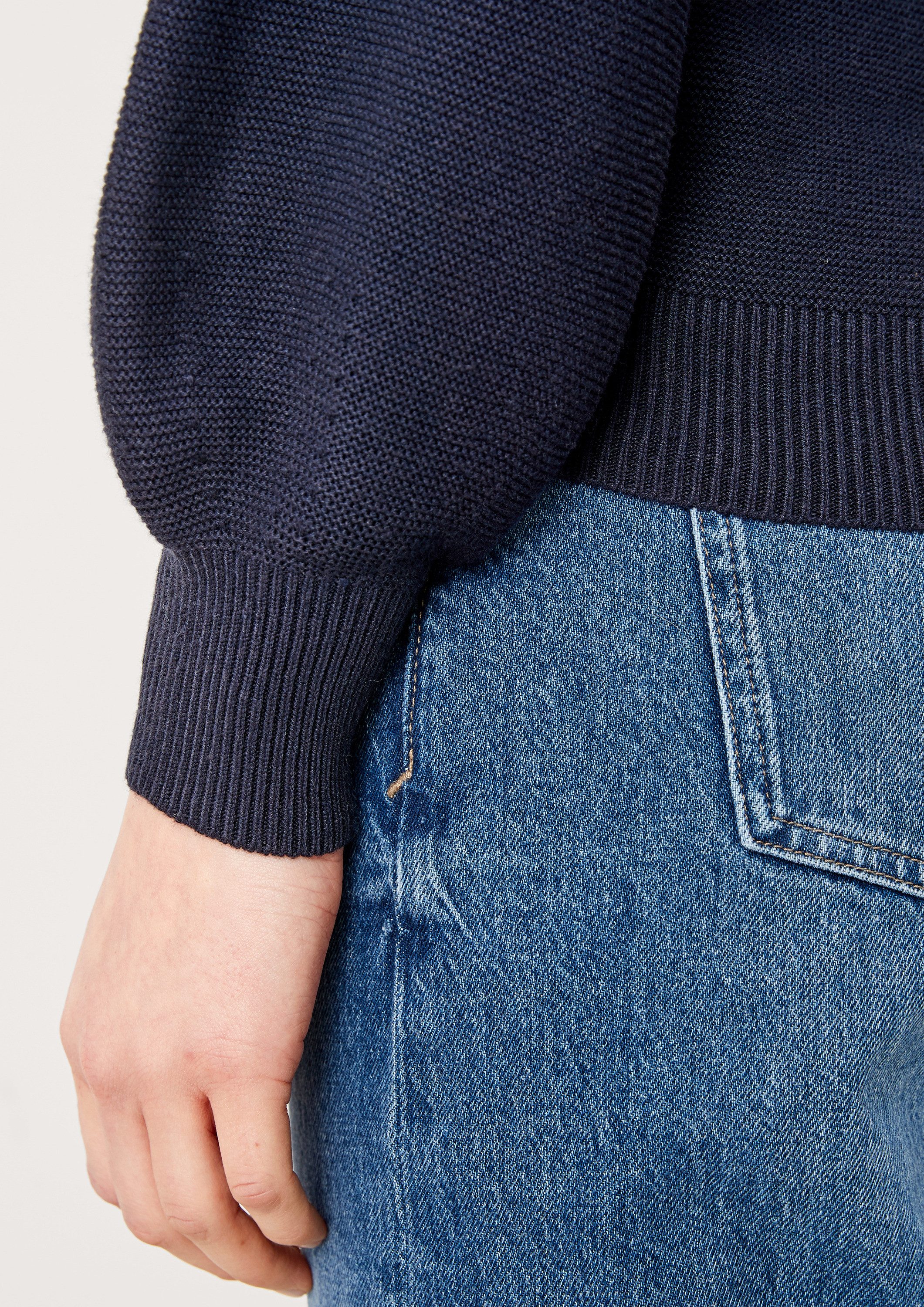 s.Oliver Longpullover Strickpullover Strickpullover aus Viskosemix