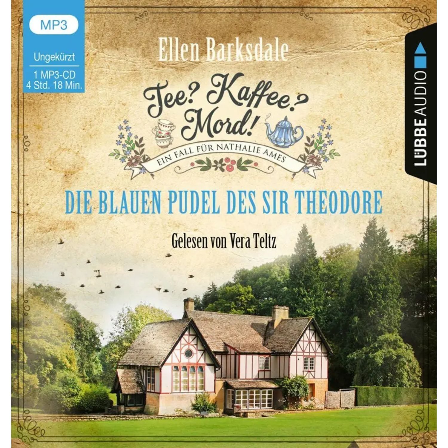 Bastei Lübbe AG Hörspiel Tee? Kaffee? Mord! - Die blauen Pudel des Sir Theodore,1 Audio-CD,...