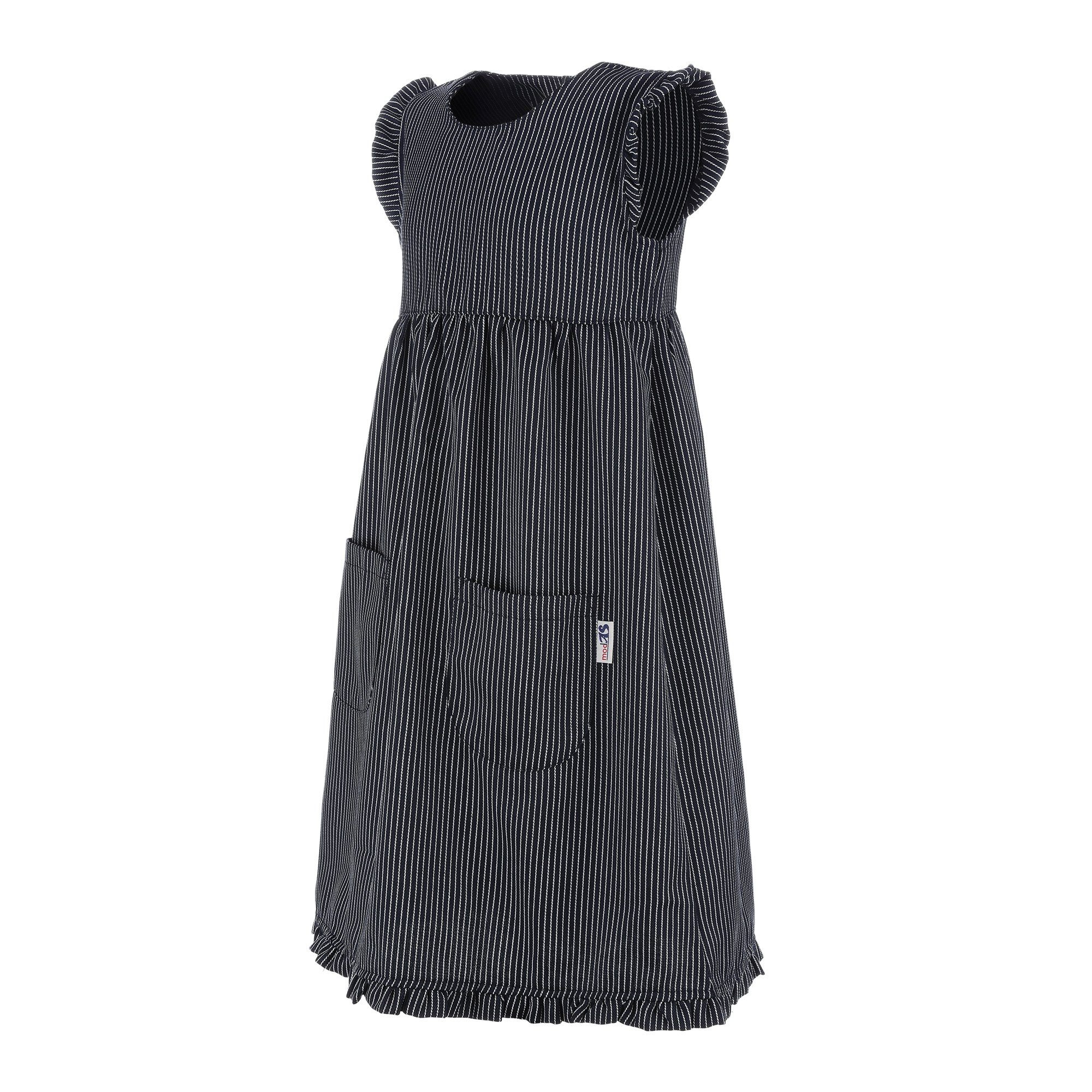 modAS Strandkleid 10273 Kinder Fischerkleid Streifen Maritim - Streifenkleid für Mädchen