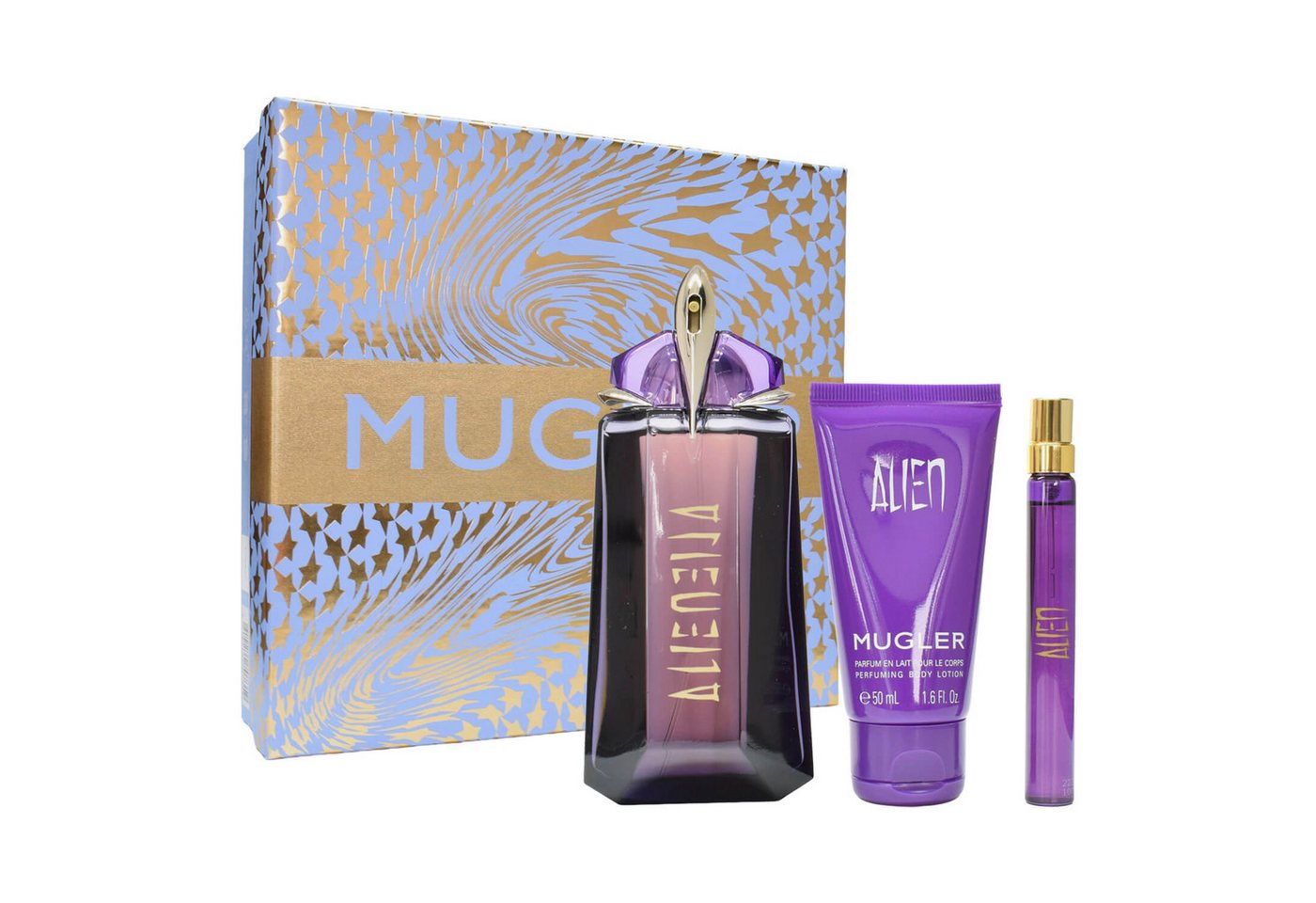 Mugler Duft-Set Alien Eau de Parfum 90 ml + 50 ml Bodylotion Geschenkset