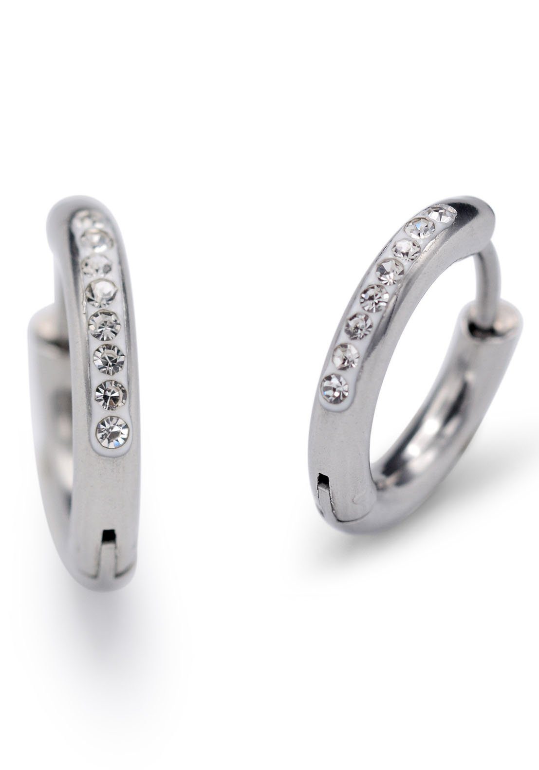 Firetti Paar Creolen Schmuck Geschenk Glamour, mit Zirkonia (synth)