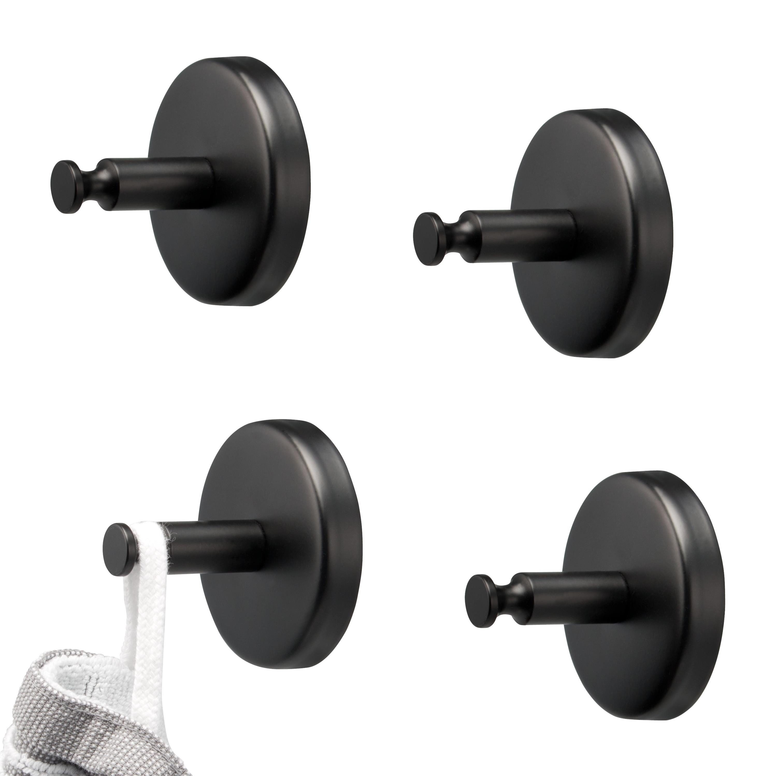 bremermann Handtuchhaken Bad-Serie PIAZZA BLACK - 4er Set, matt schwarz, (4-St)