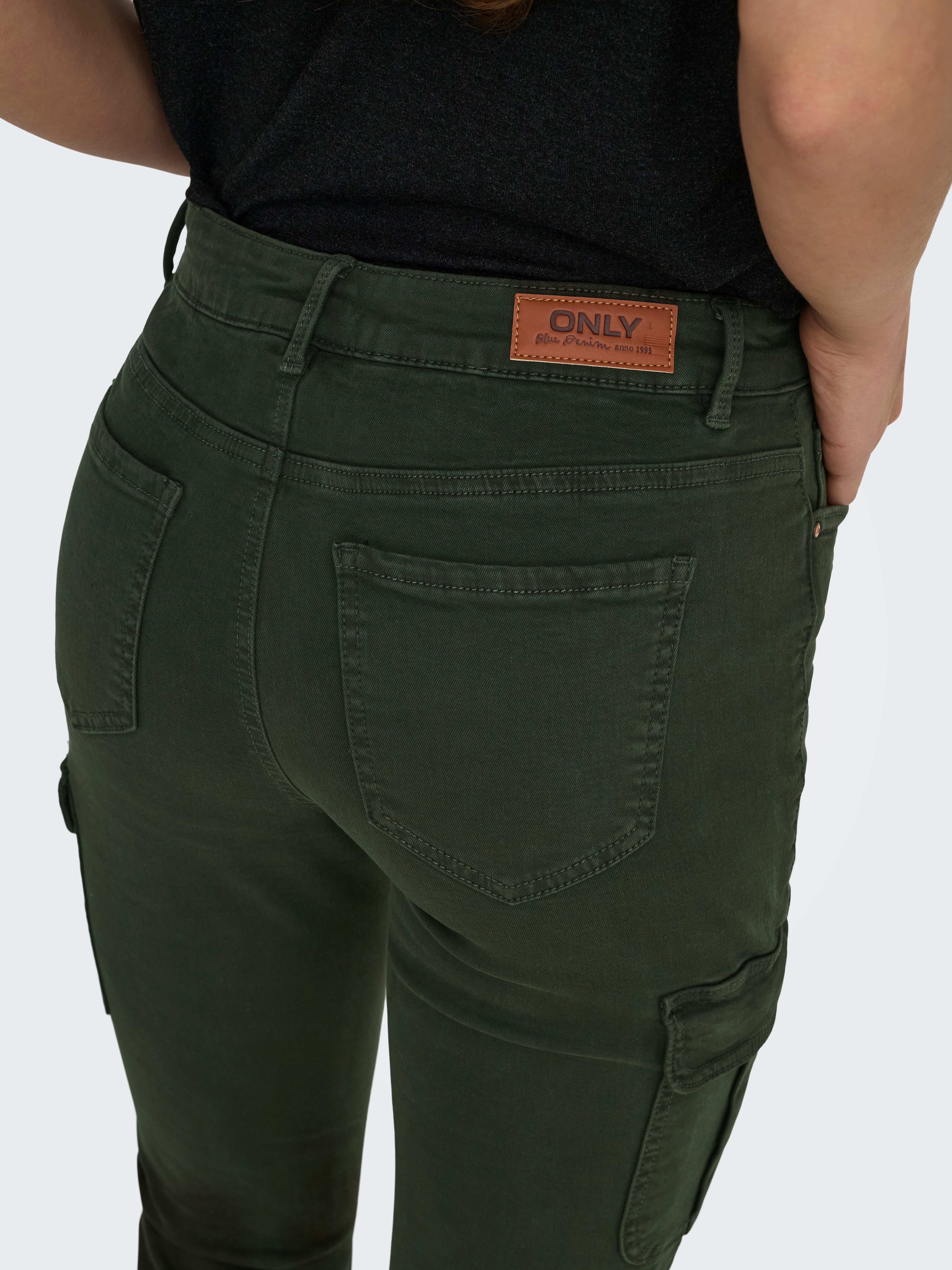 ONLY Cargohose ONLMISSOURI REG ANK CARGO PNT NOOS mit Stretchsäumen