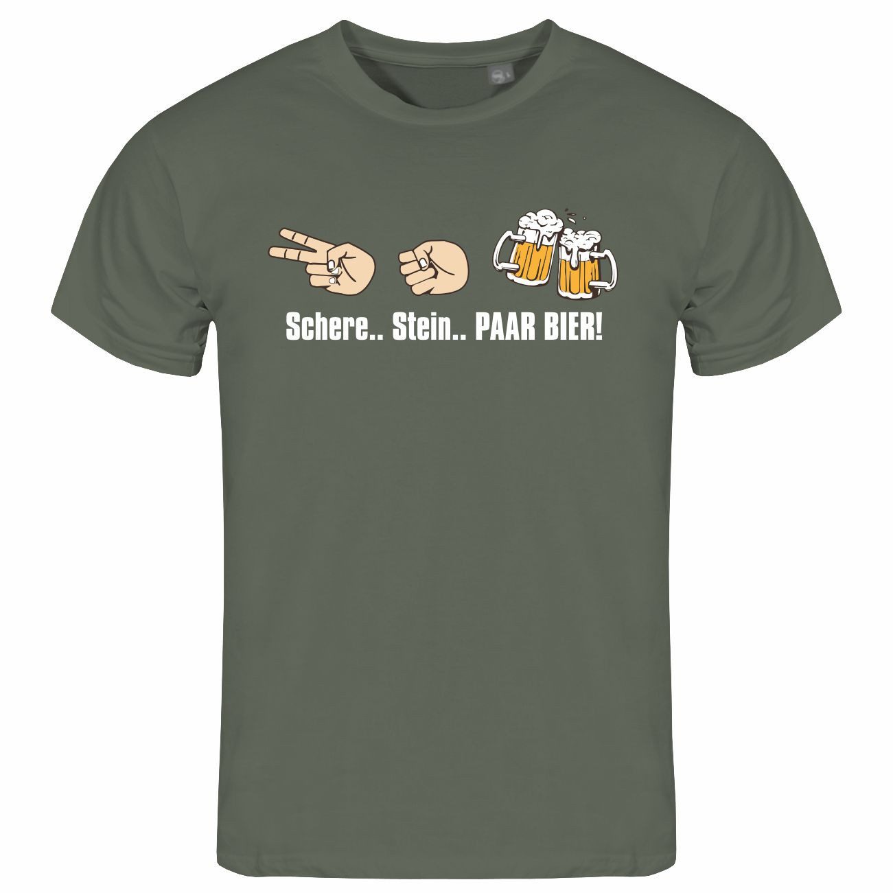 deinshirt Print-Shirt Herren T-Shirt Schere Stein günstig online kaufen