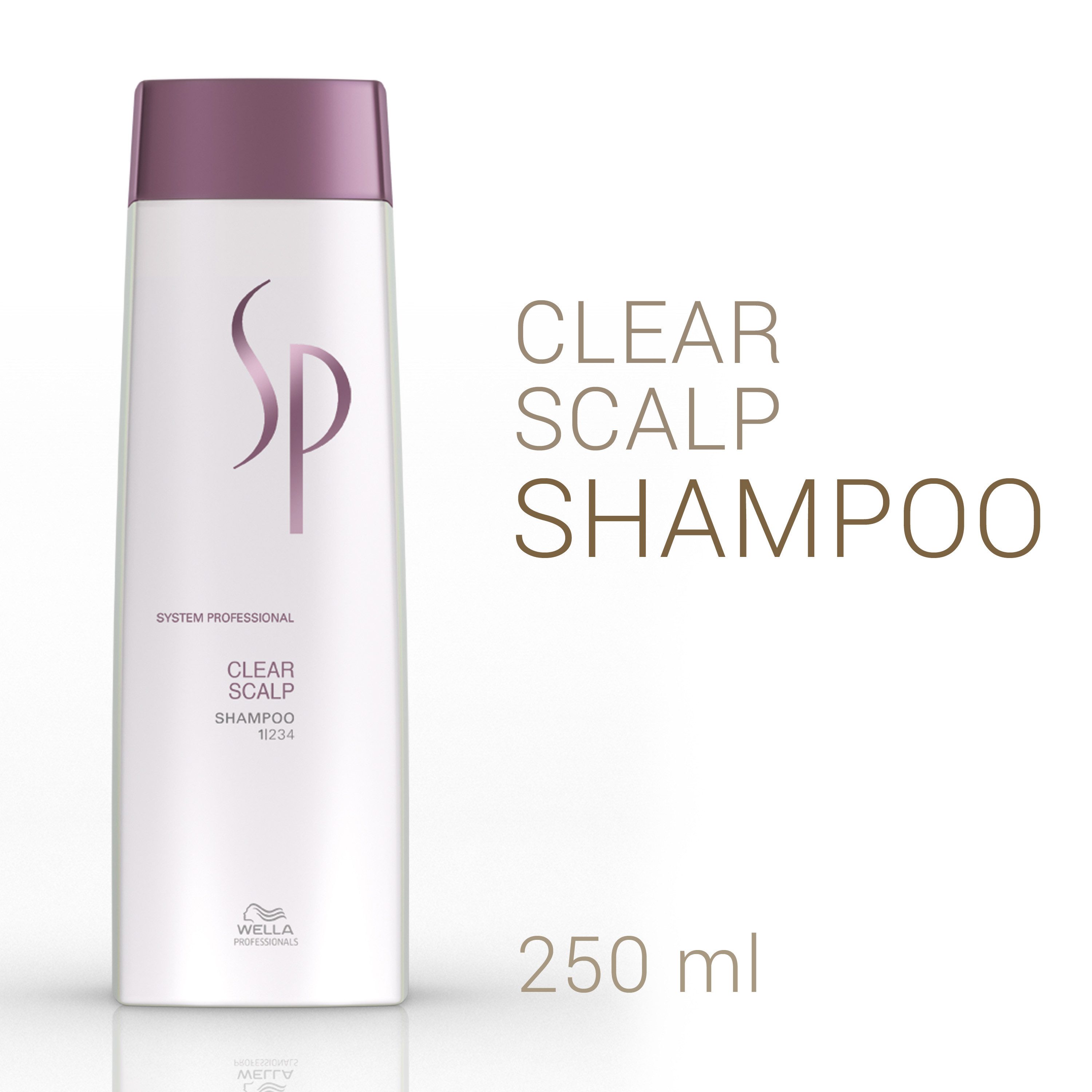 Wella SP Haarshampoo Clear Scalp Shampeeling, tiefenwirkende Reinigung, gegen Schuppen, hilft bei Juckreiz