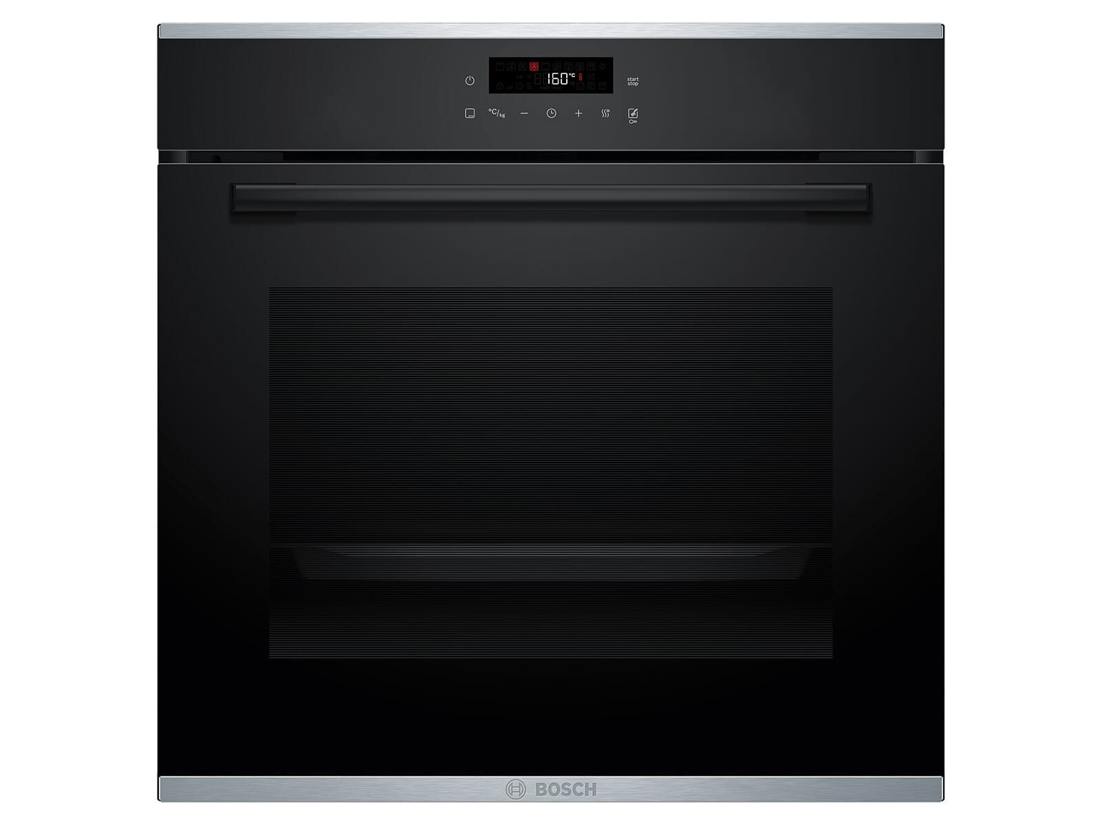 BOSCH Backofen-Set, mit Teleskopauszug nachrüstbar, Pyrolyse-Selbstreinigung, Timer, TouchControl-Bedienung