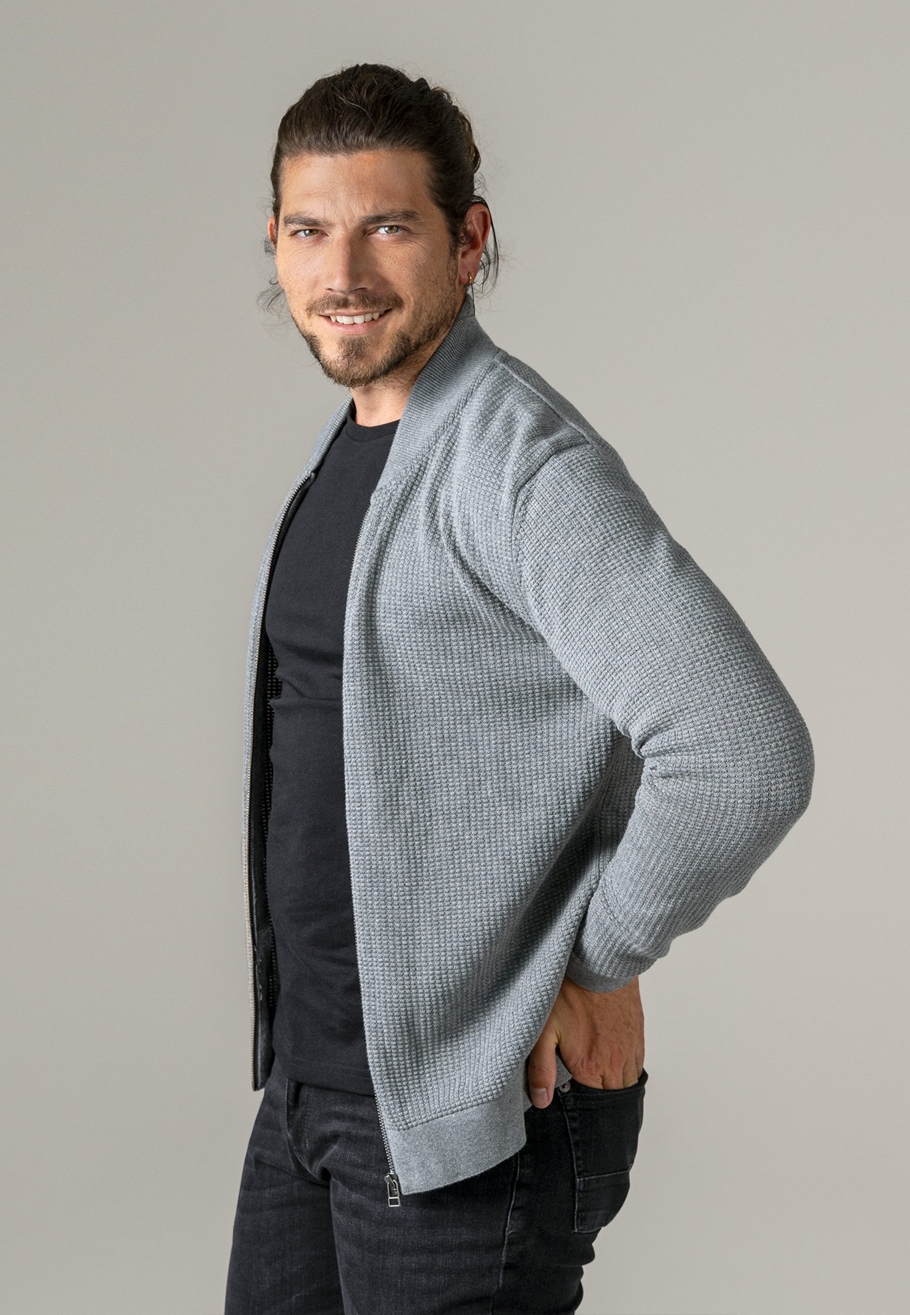 LIVING CRAFTS Strickjacke PAAVO GOTS zertifiziert