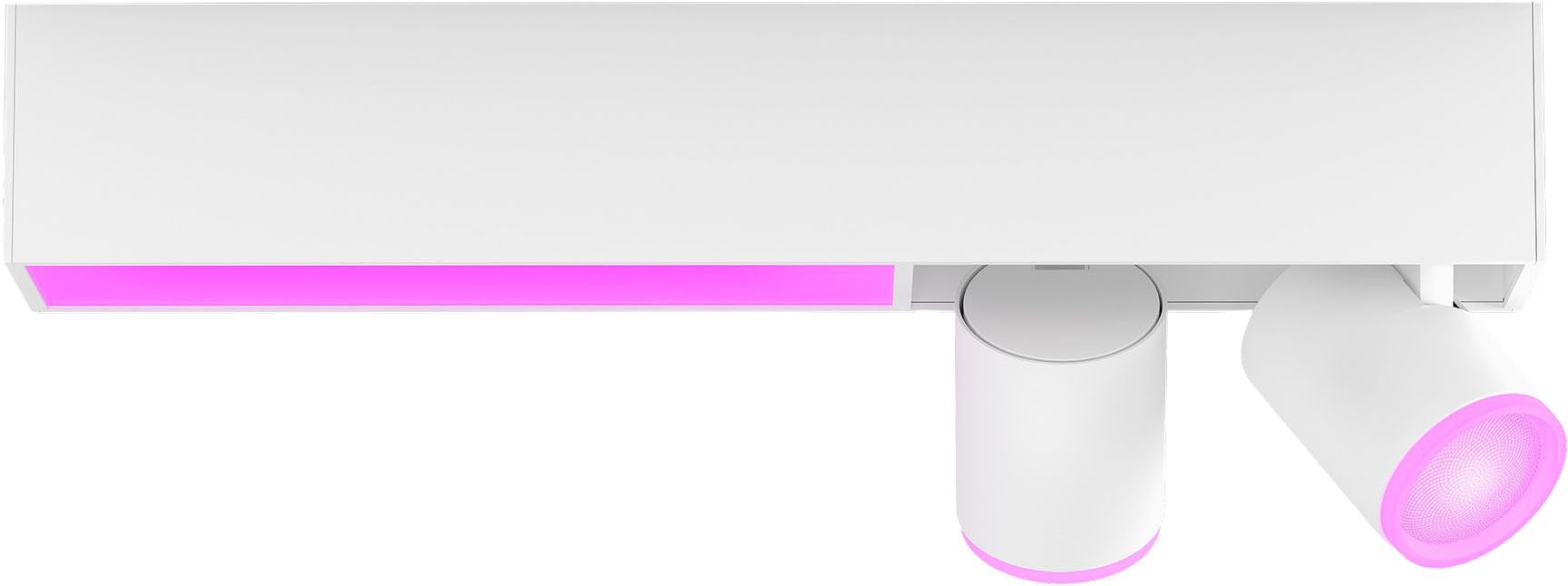 Philips Hue Smarte LED-Leuchte White & Color Ambiance Centris 2er Spot schwarz, Abschaltautomatik, Bluetooth, CCT - über Fernbedienung, Dimmfunktion, Farbsteuerung, Farbwechsel, Leuchtdauer einstellbar, Memoryfunktion, Nachtlichtfunktion, RGB, Smart Home, Timerfunktion, dimmbar über Fernbedienung, erweiterbar, mehrere Helligkeitsstufen, LED wechselbar, RGB, Bequeme Lichtsteuerung