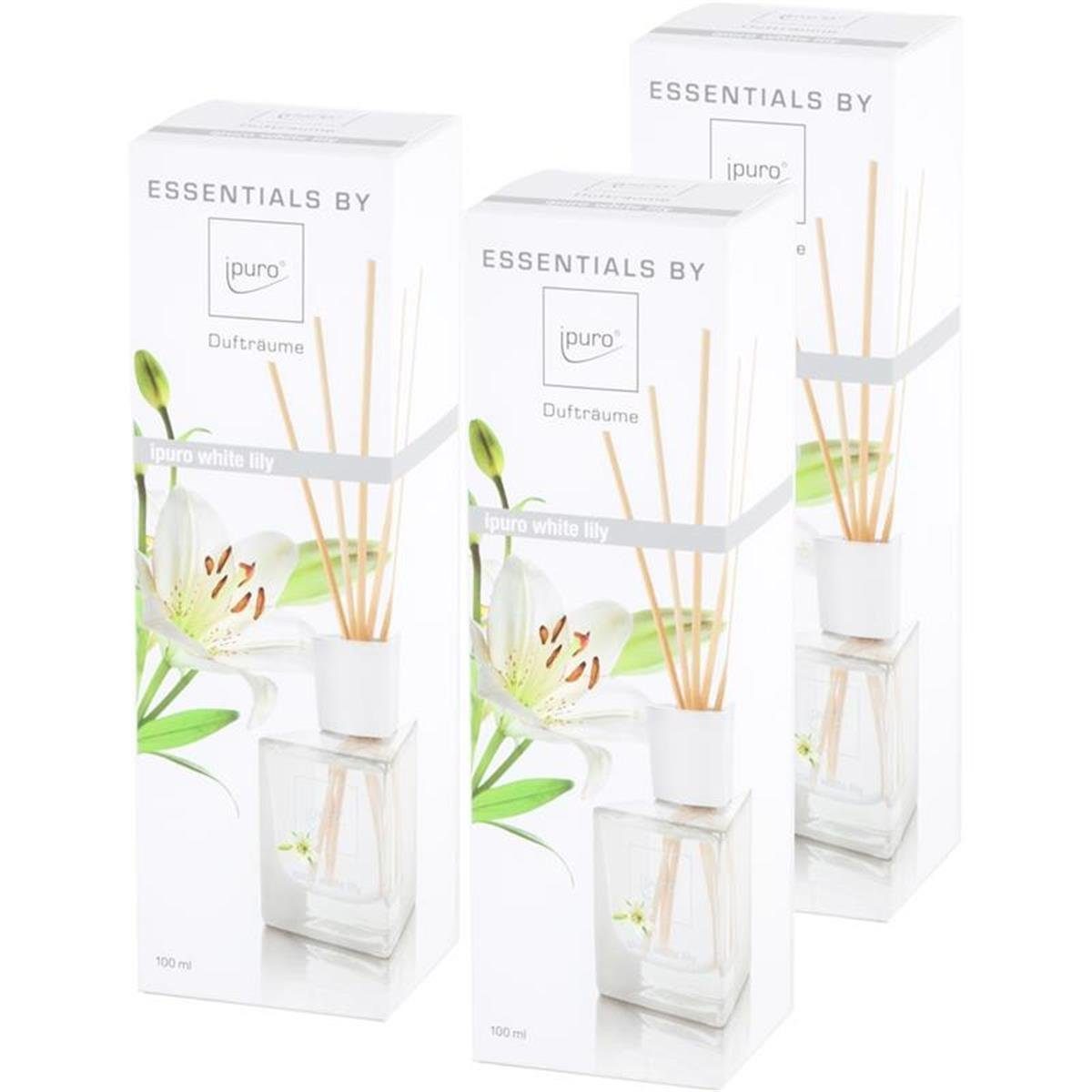 IPURO Raumduft Essentials by Ipuro White Lily 100ml (3er Pack)