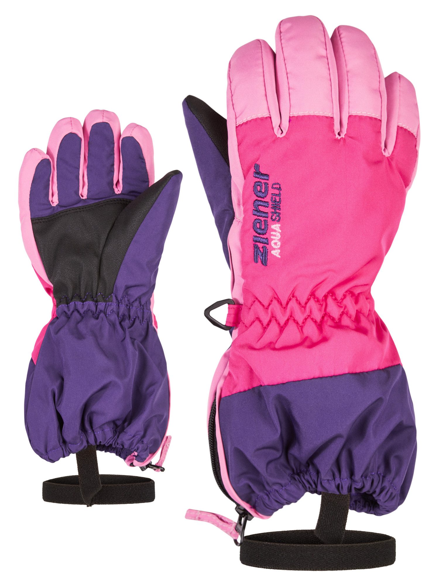 Ziener Skihandschuhe LEVIO AS(R) Minis dunkelviolett | Handschuhe