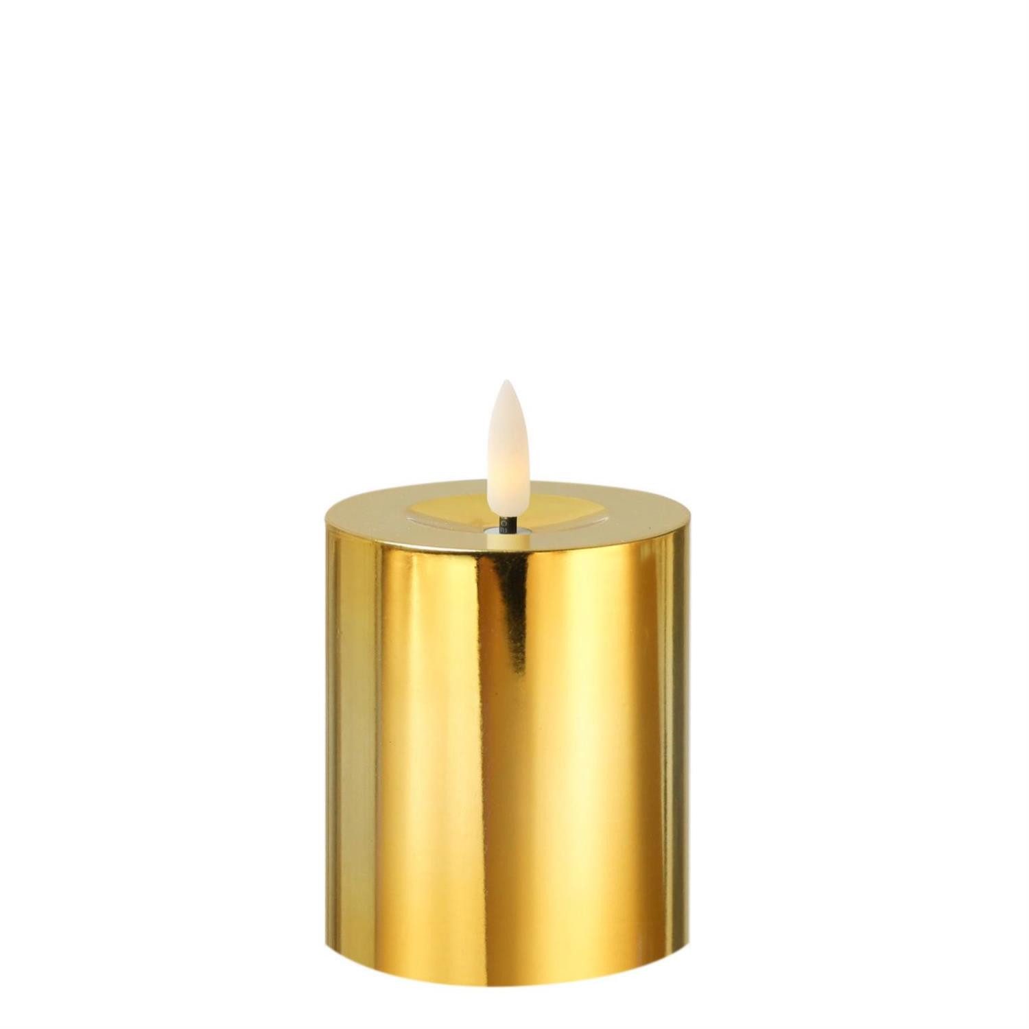 MARELIDA LED-Kerze gold glänzend festliche Kunststoff günstig online kaufen