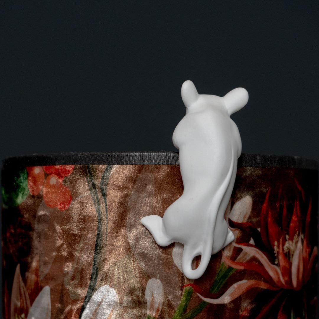 von strohdeicher design Lampenschirm Lampenschirm Accessoire Maus - Feinstes Porzellan, Handgefertigt. Design aus Deutschland.