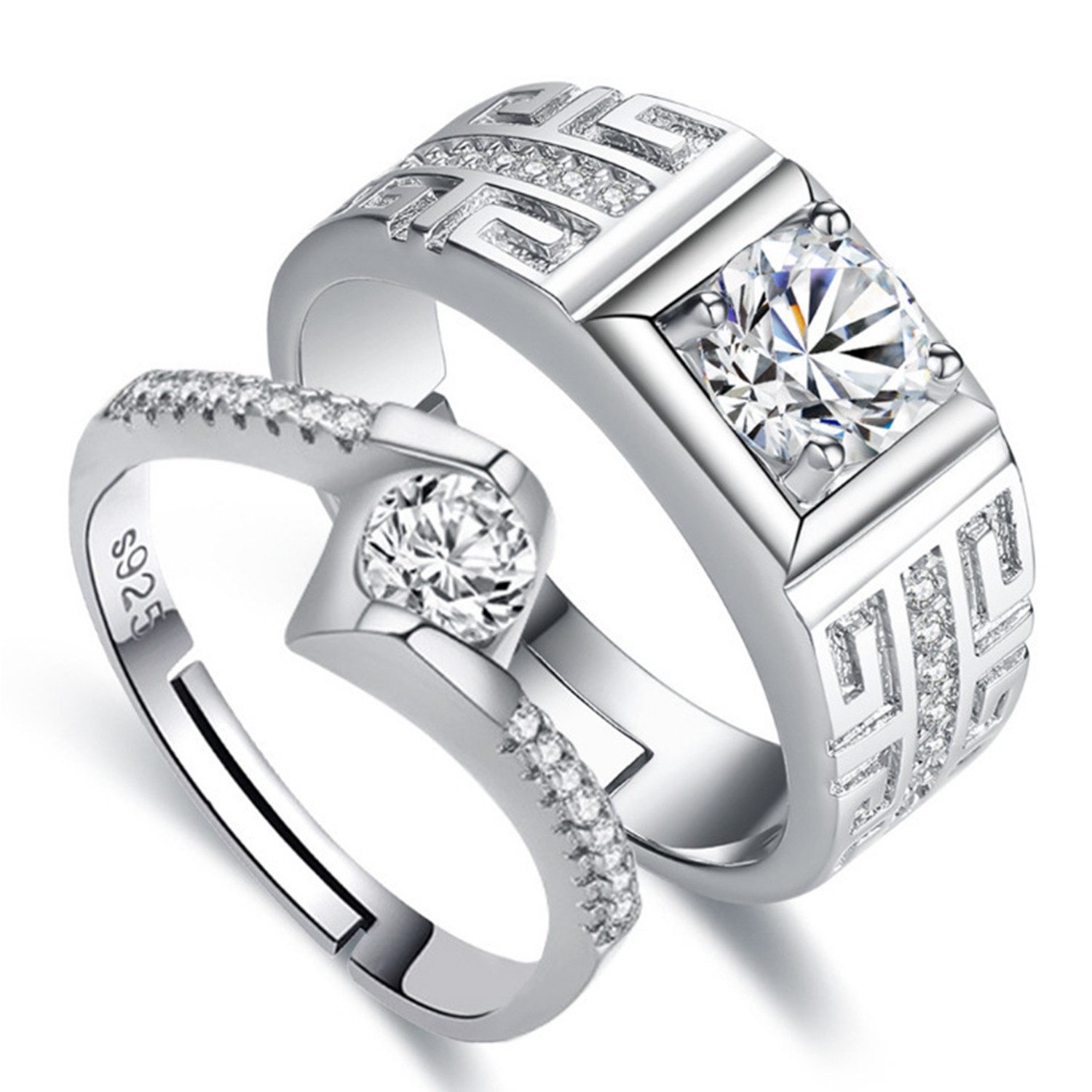 ZEUOPQ Fingerring 2-St Ring aus s925-Sterlingsilber günstig online kaufen