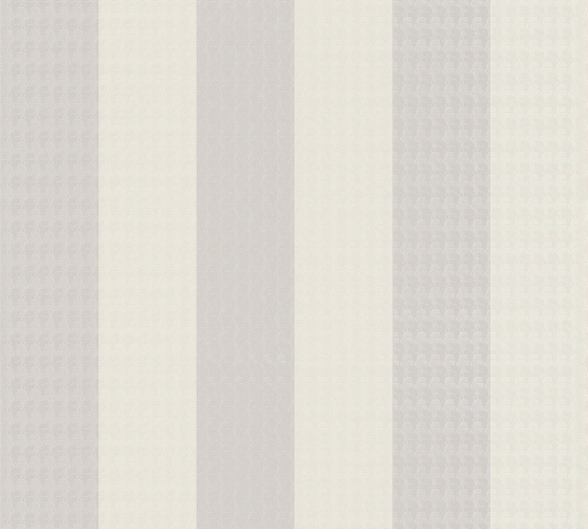 Architects Paper Vliestapete Stripes, Streifen, gestreift, Streifentapete Tapete Designer Karl Lagerfeld grau/weiß/beige