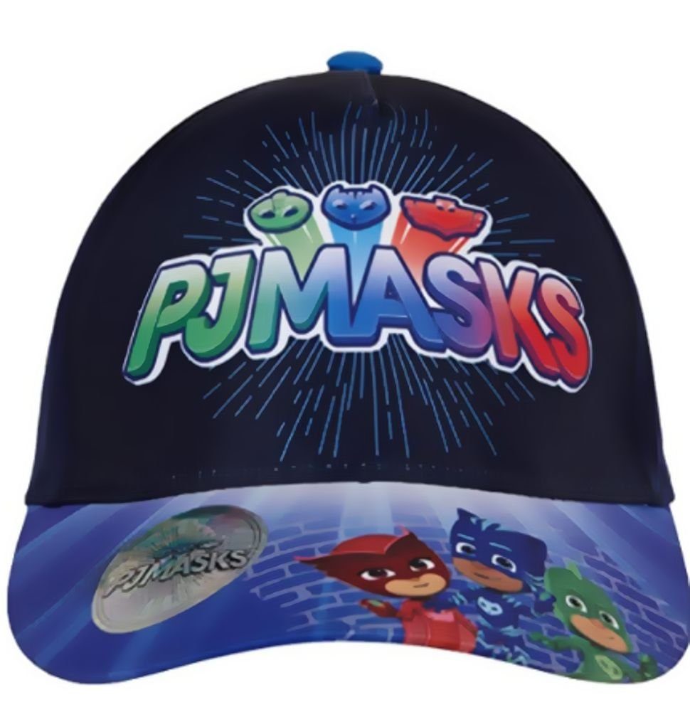 PJ Masks Schirmmütze PJ MASK Kinder Schirmmütze Basecap Jungen + Mädchen Helden im Schlafanzug Gr. 52 + 54