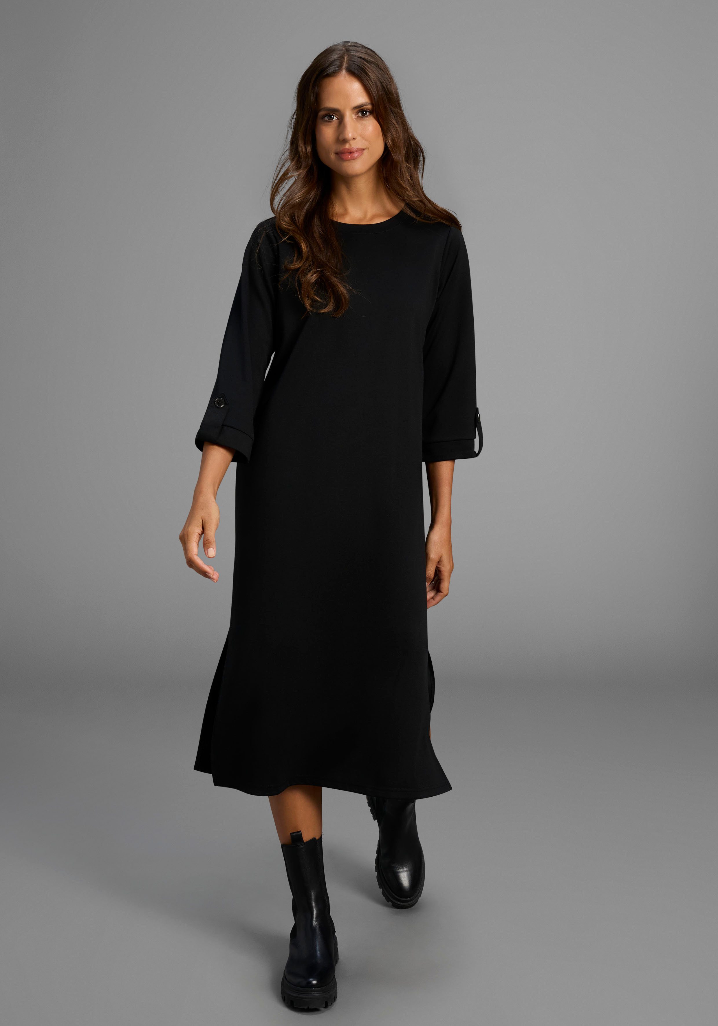 Laura Scott Midikleid aus Milano-Ribstoff, das günstig online kaufen