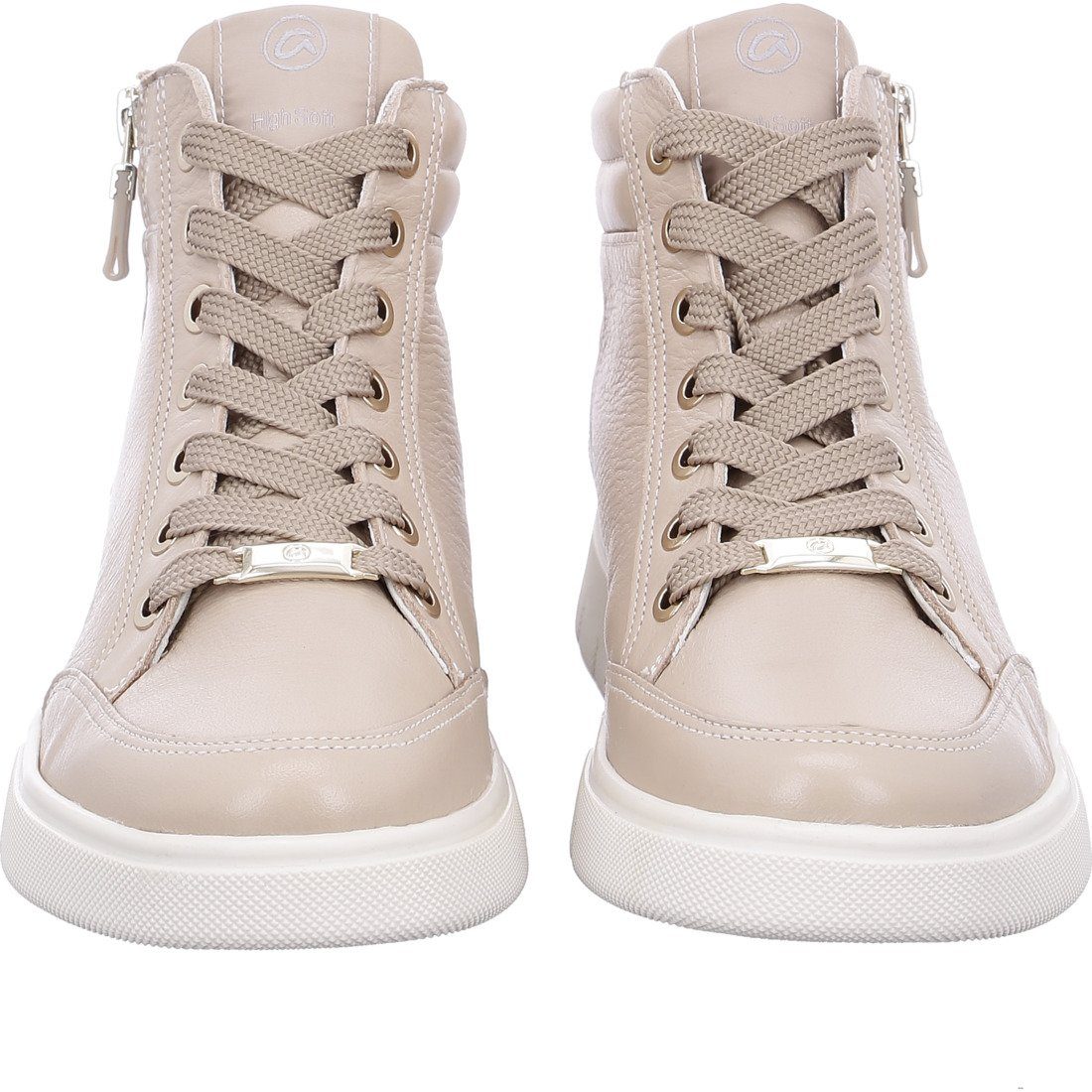 Schuhe, 049542 Sneaker Ara - Ara beige Glattleder Rom-Sport Sneaker