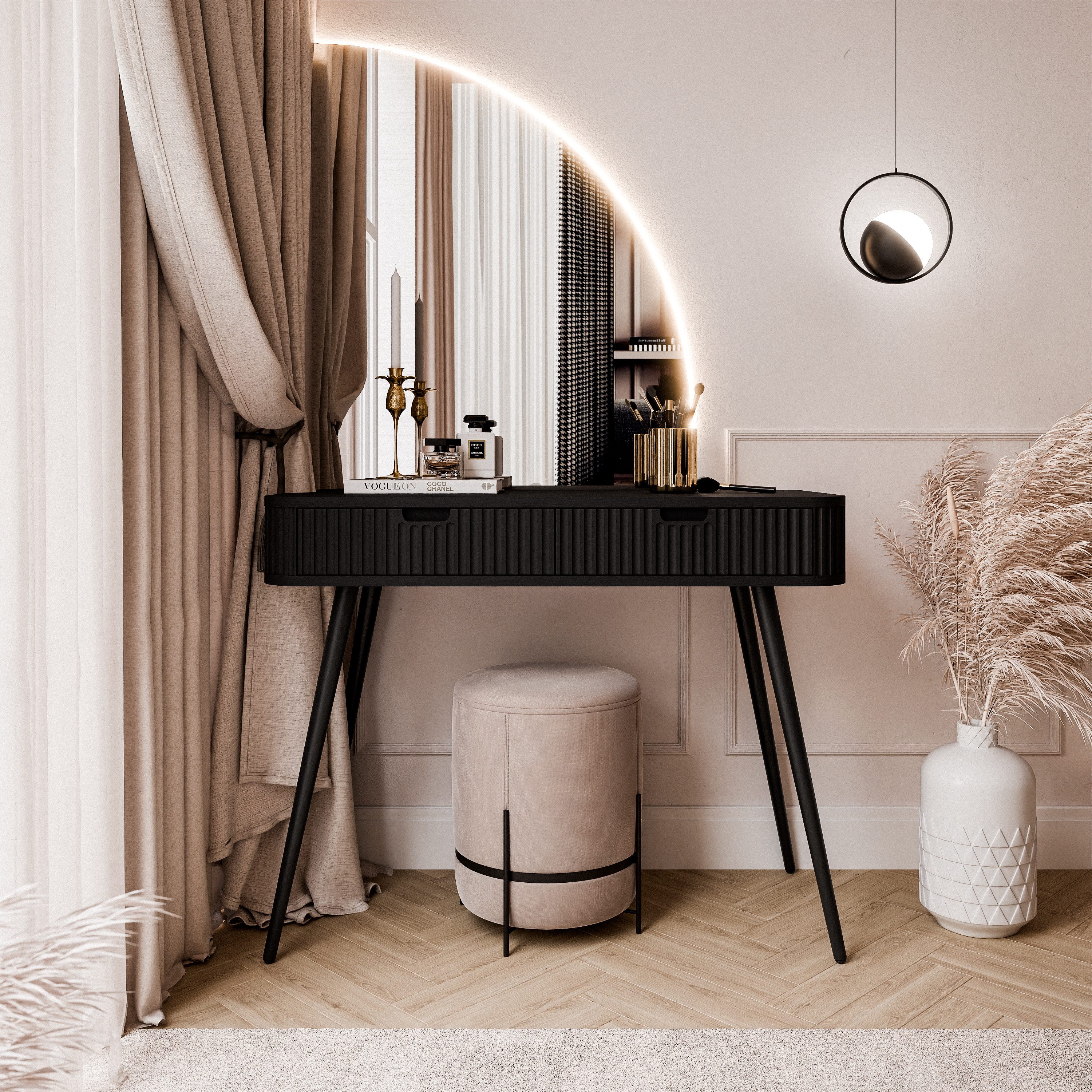 Lookway Schminktisch ZAIRA-QS mit LED Spiegel, günstig online kaufen