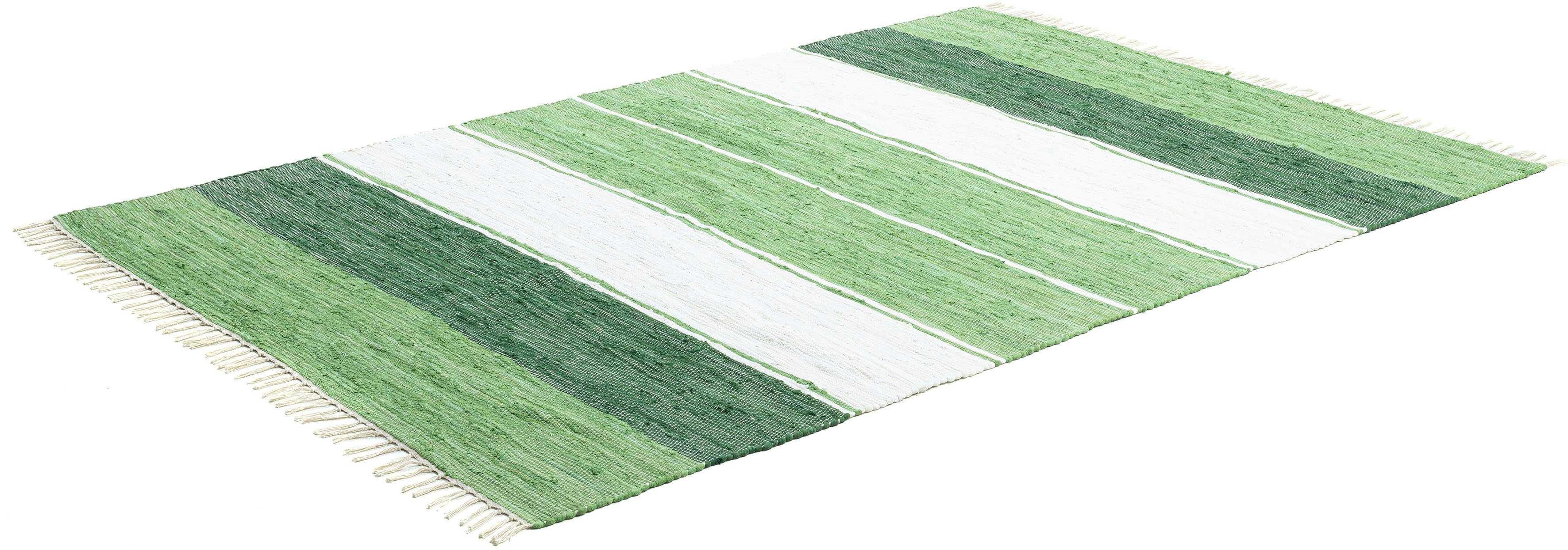 THEKO Teppich Stripe Cotton, rechteckig, Höhe: günstig online kaufen