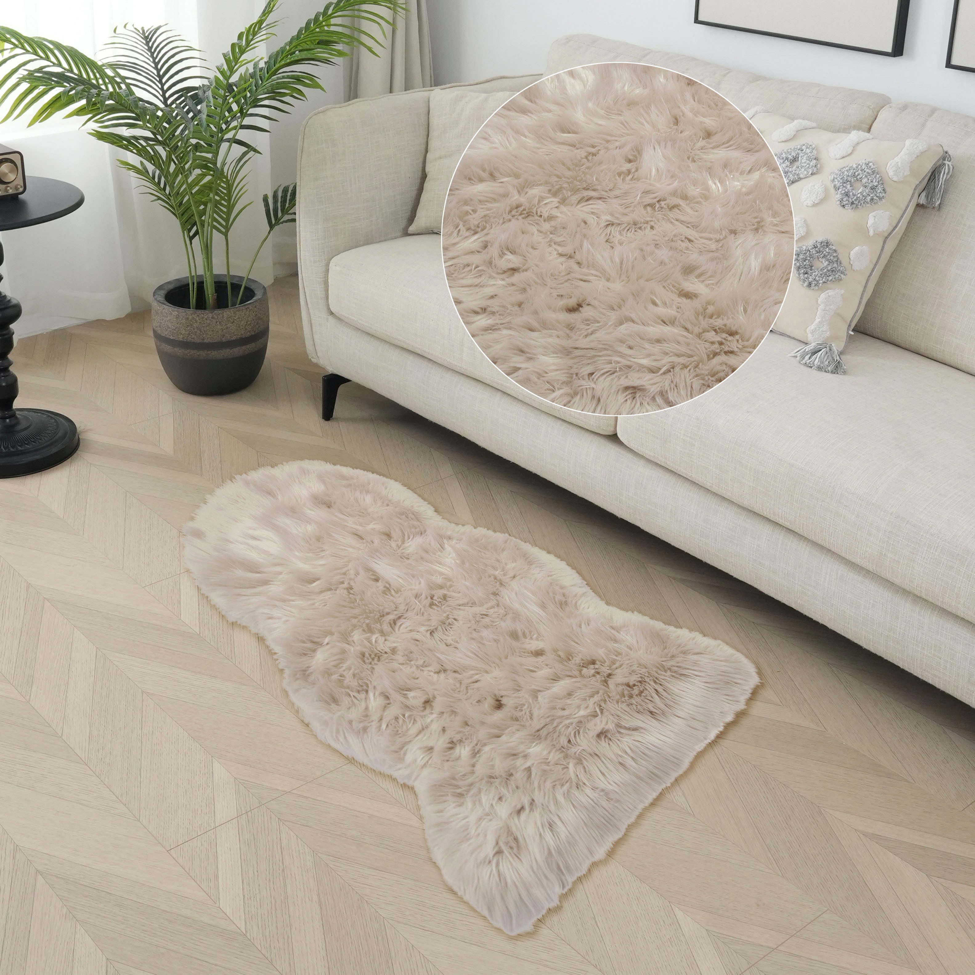 my home Hochflor-Teppich Kalua, verschiedene Formen, günstig online kaufen