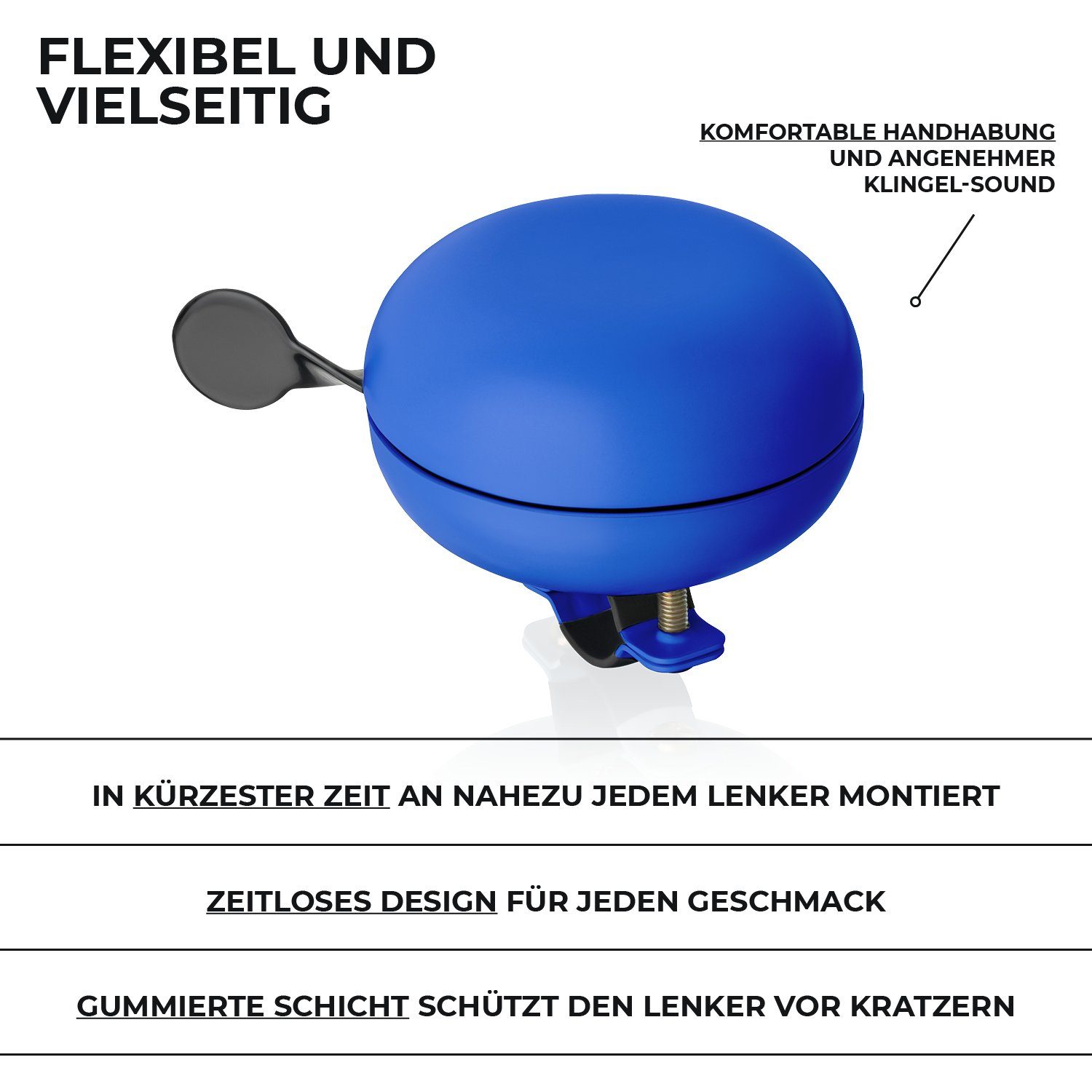 URBAN ZWEIRAD Fahrradlenker Fahrradklingel aus Metall