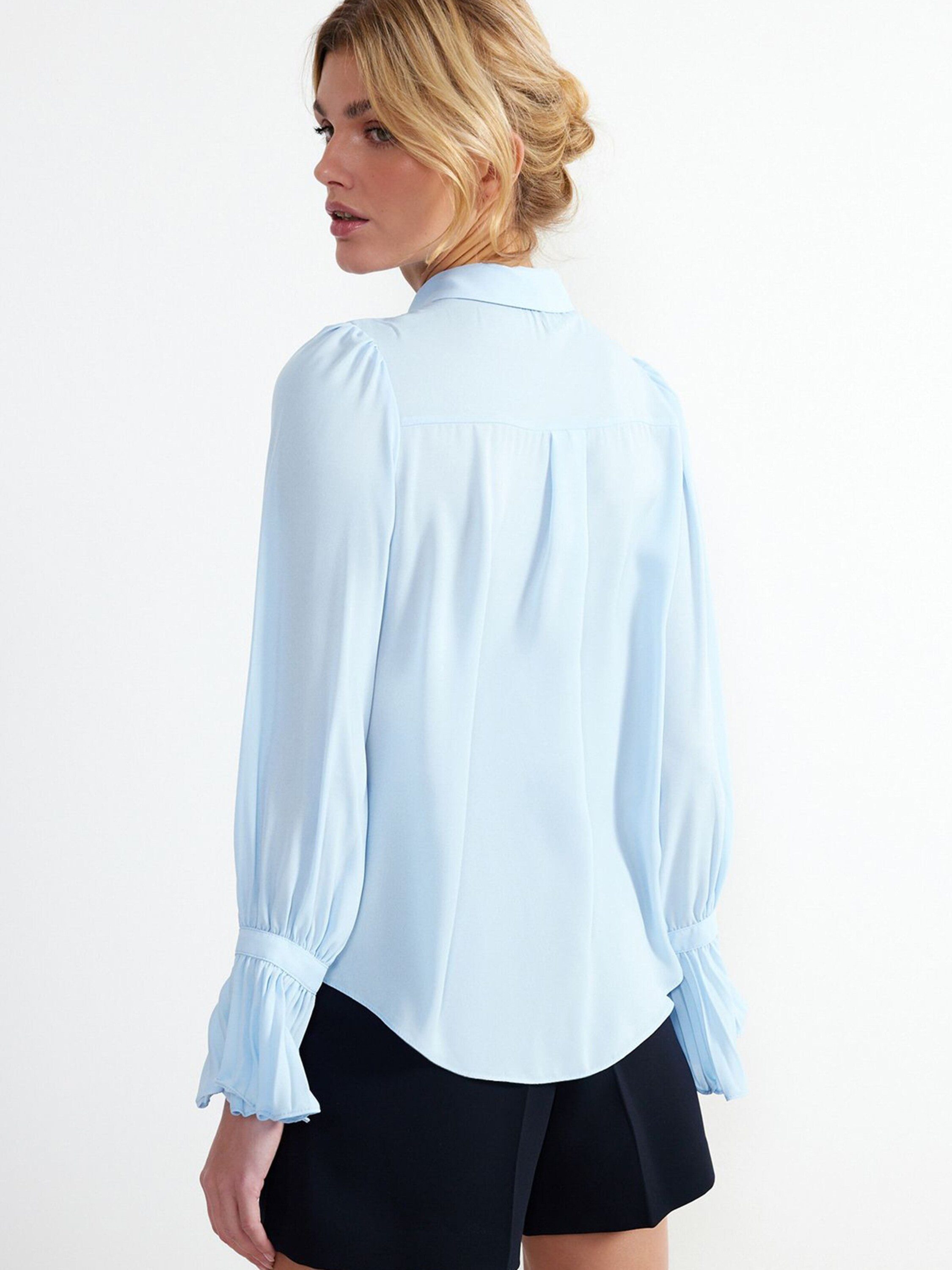 Trendyol Langarmbluse (1-tlg) Drapiert/gerafft günstig online kaufen
